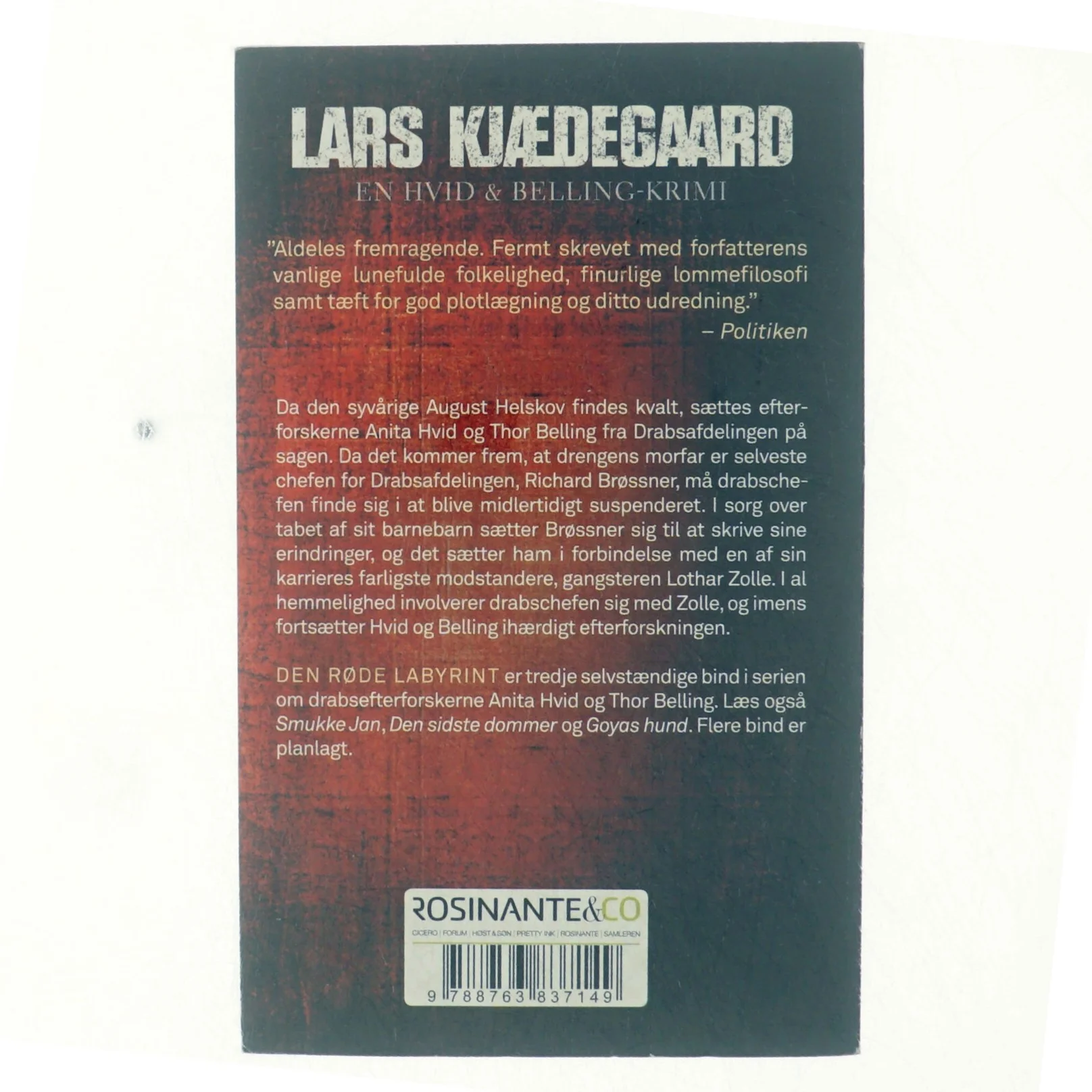 Den røde labyrint af Lars Kjædegaard (Bog)