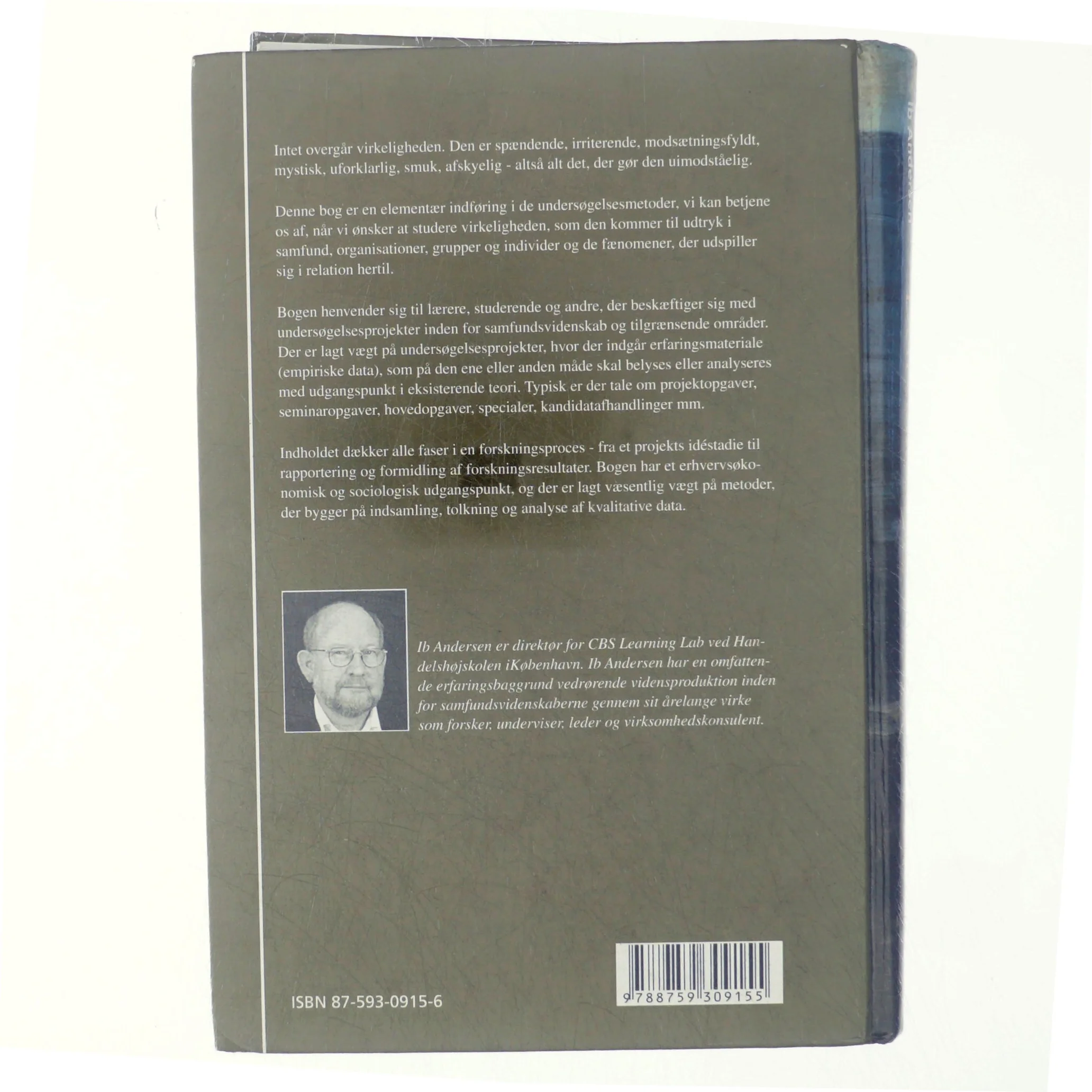 Den skinbarlige virkelighed : om vidensproduktion inden for samfundsvidenskaberne af Ib Andersen (f. 1943) (Bog)