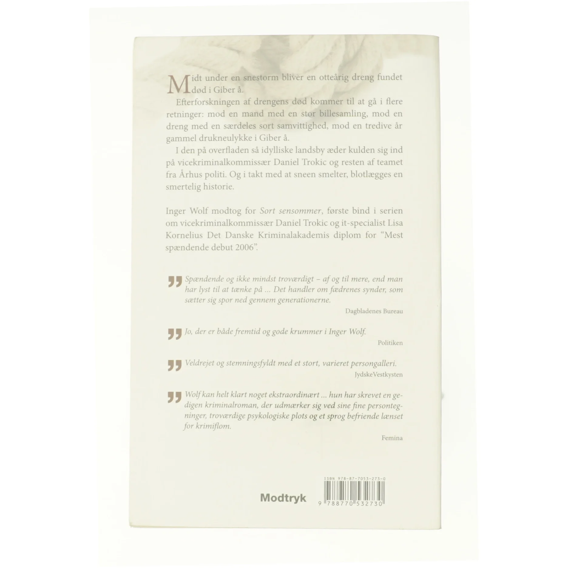 Frost og aske af Inger Wolf (Bog)