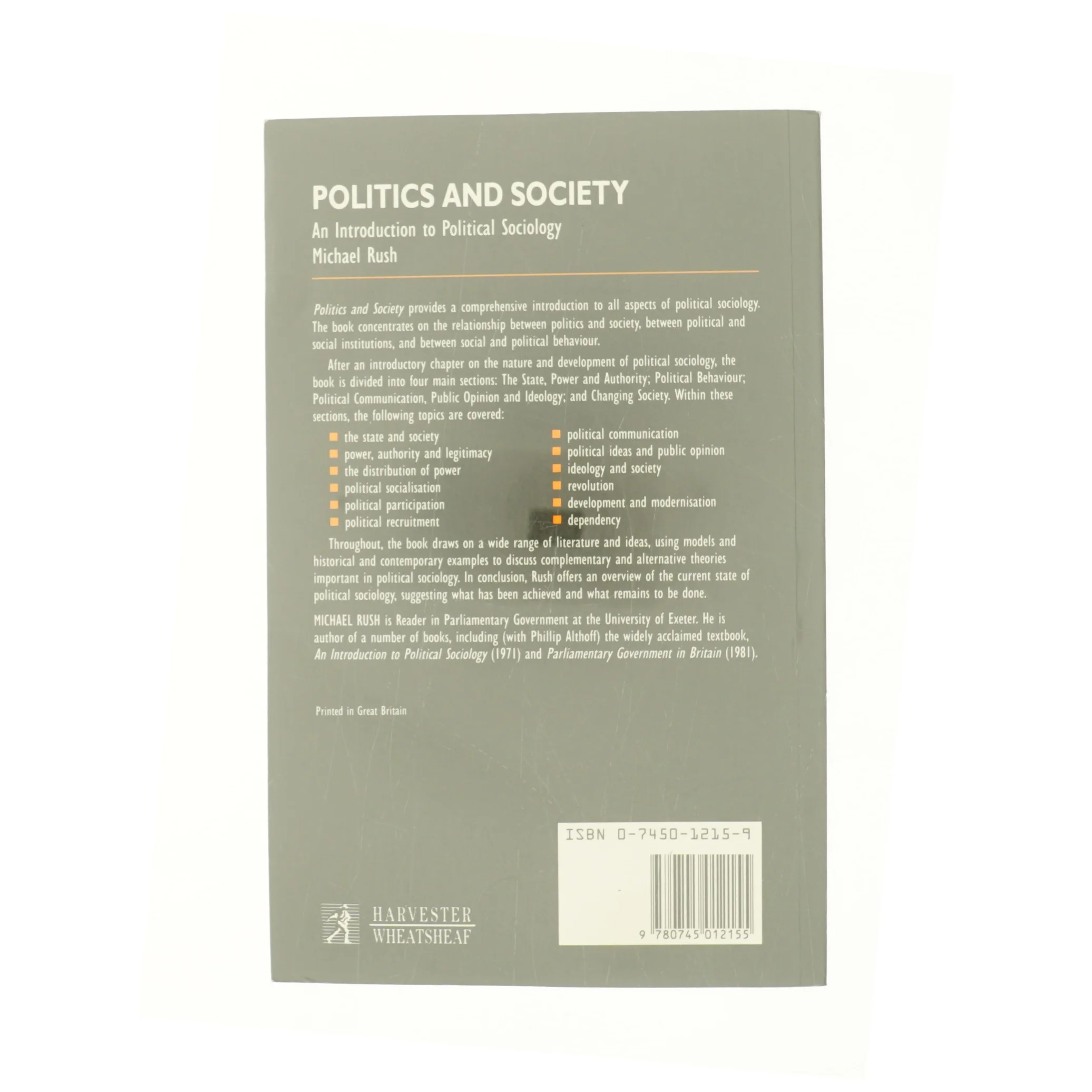 Politics & Society af Michael Rush (Bog)