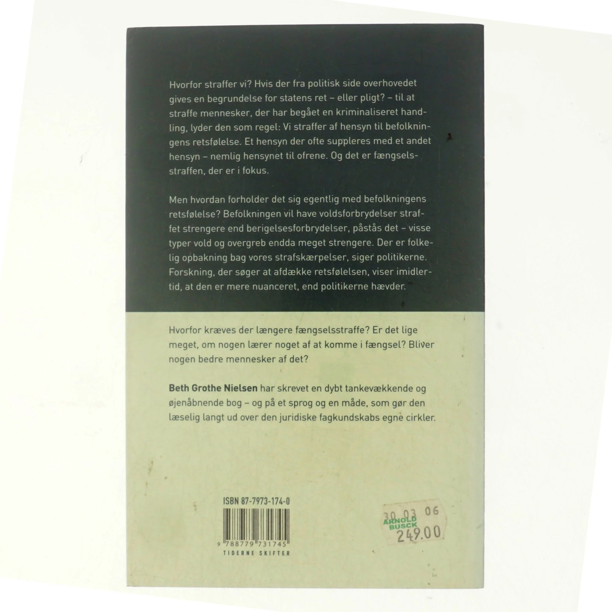 Straf af Beth Grothe Nielsen (Bog)