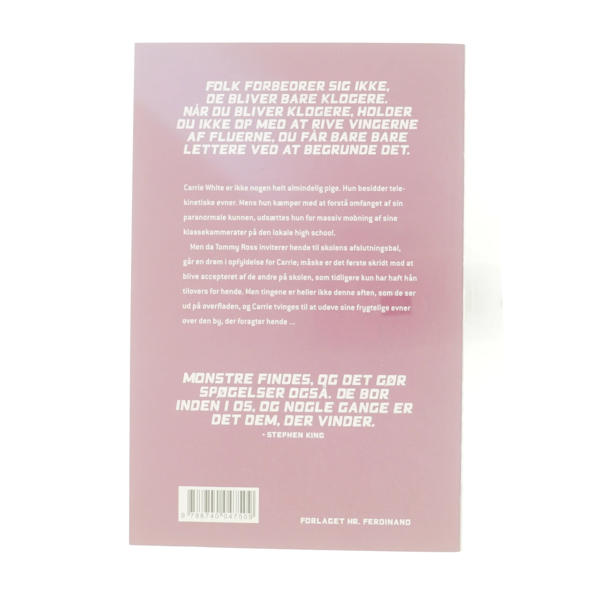 Carrie af Stephen King (f. 1947) (Bog)