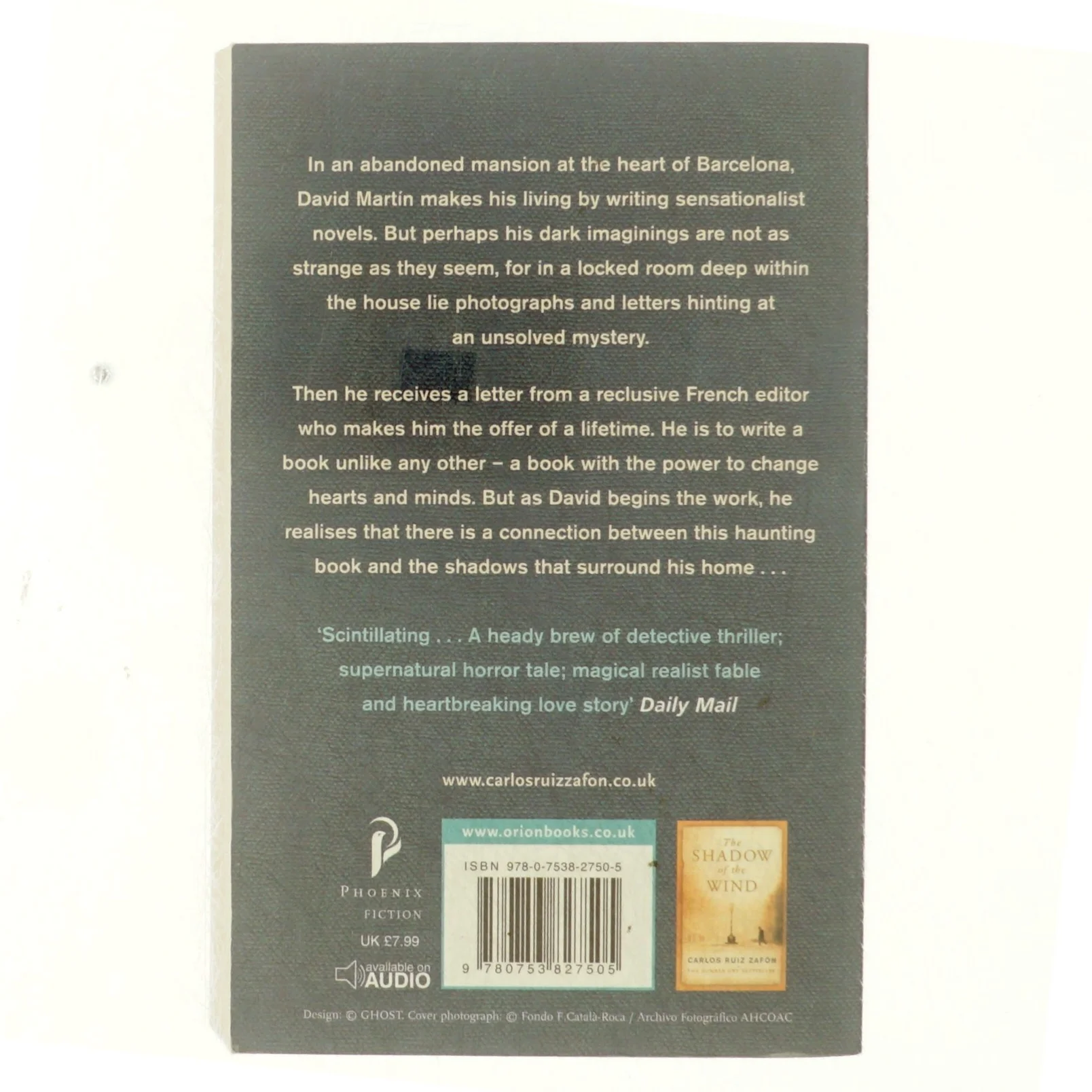The Angel's Game af Carlos Ruiz Zafón (Bog)