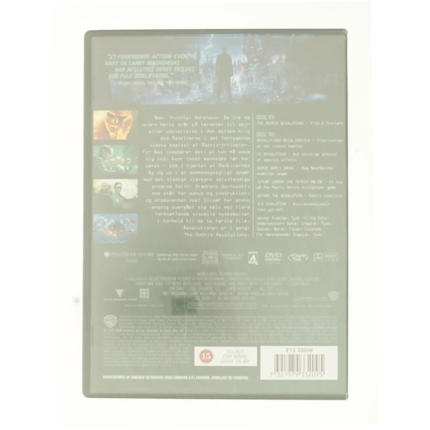 Matrix Revolutions, the fra DVD