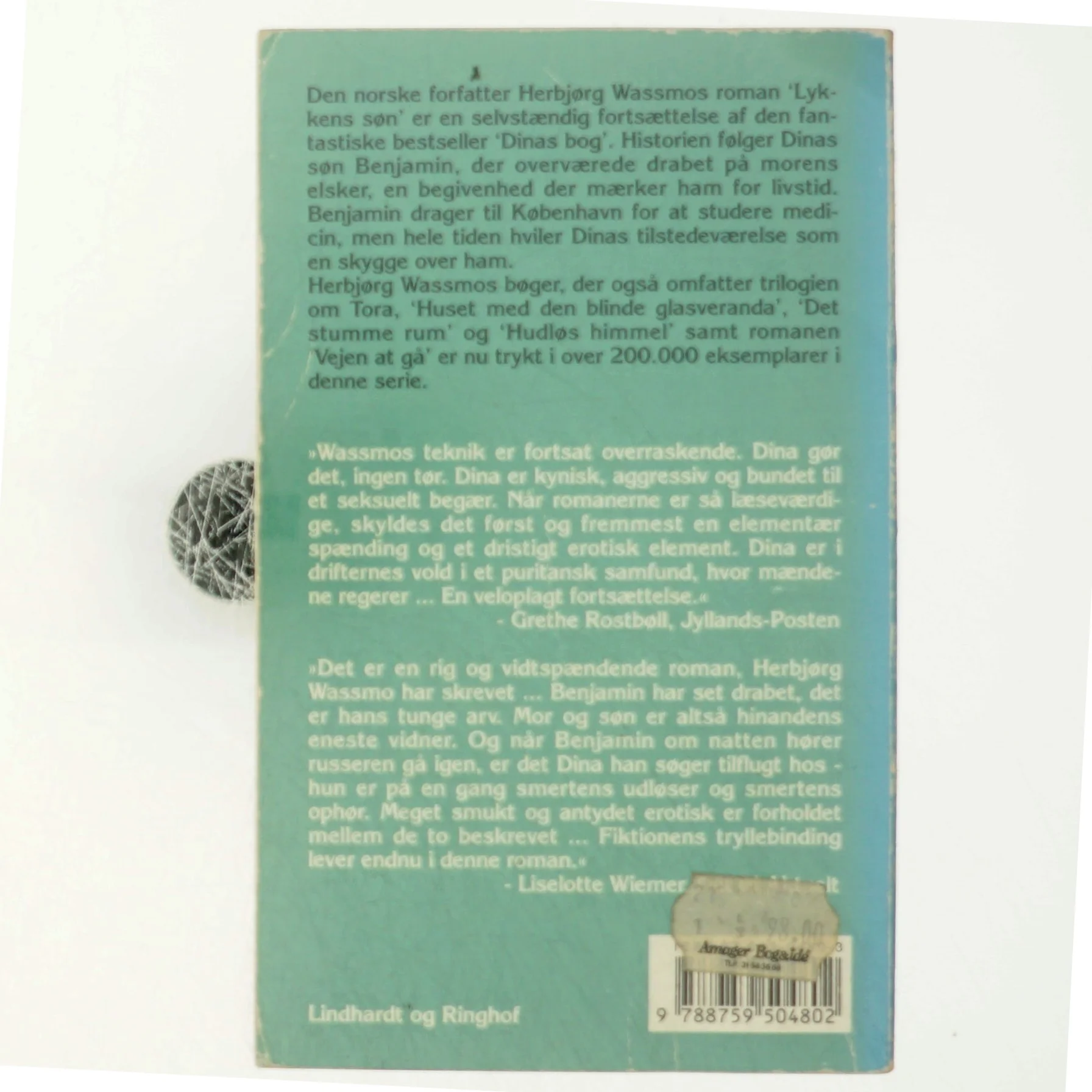 Lykkens søn af Herbjørg Wassmo (Bog)