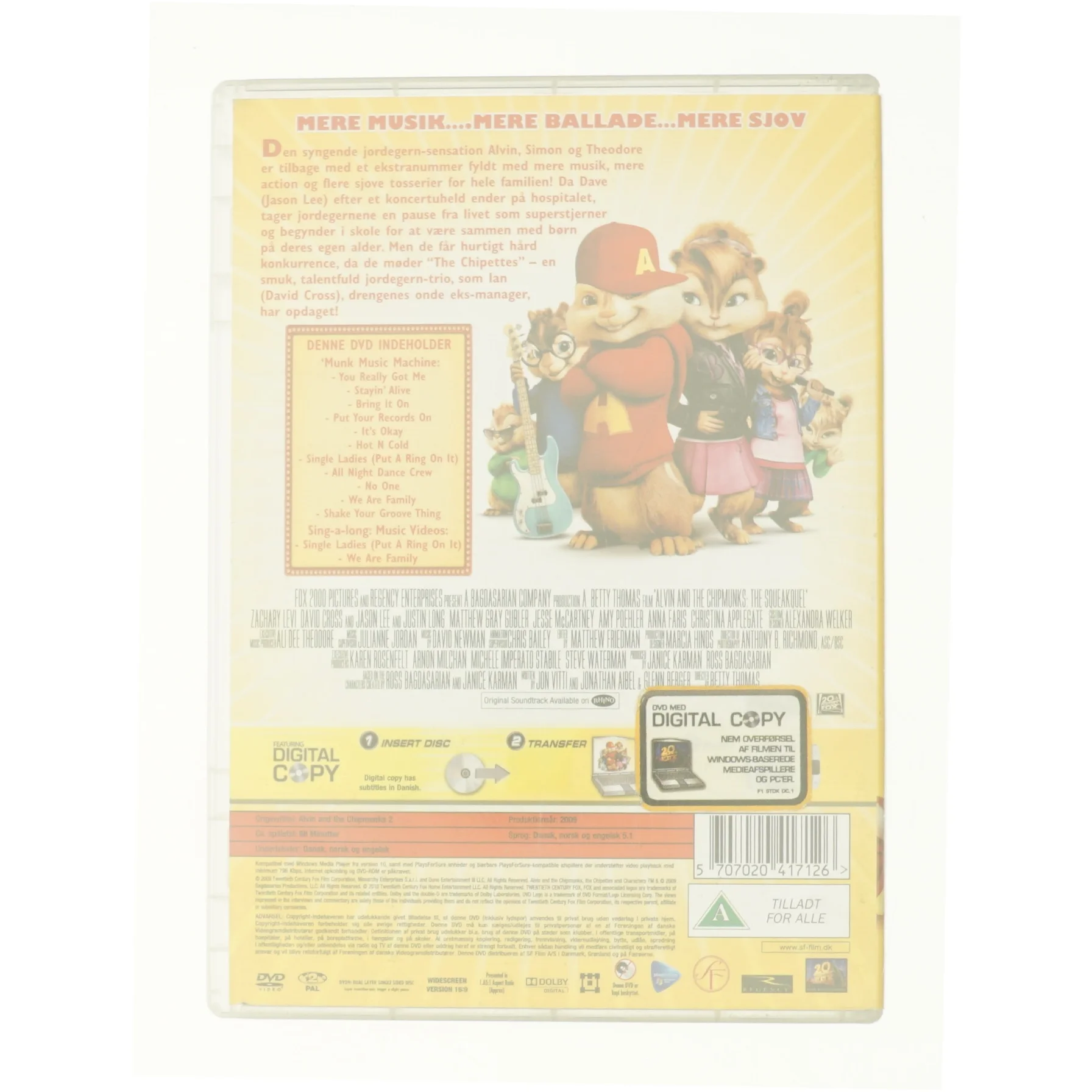 Alvin & De Frække Jordegern 2 fra DVD