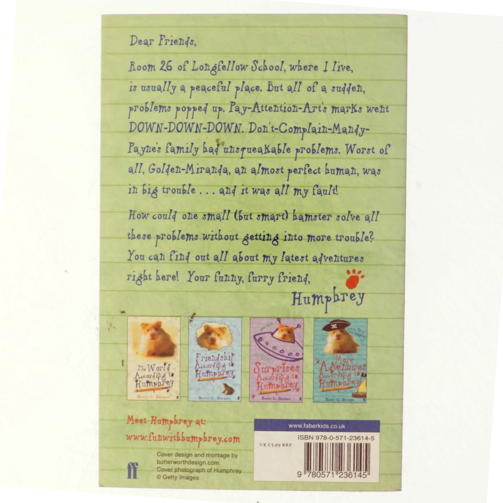 Trouble according to Humphrey af Betty G. Birney (Bog)