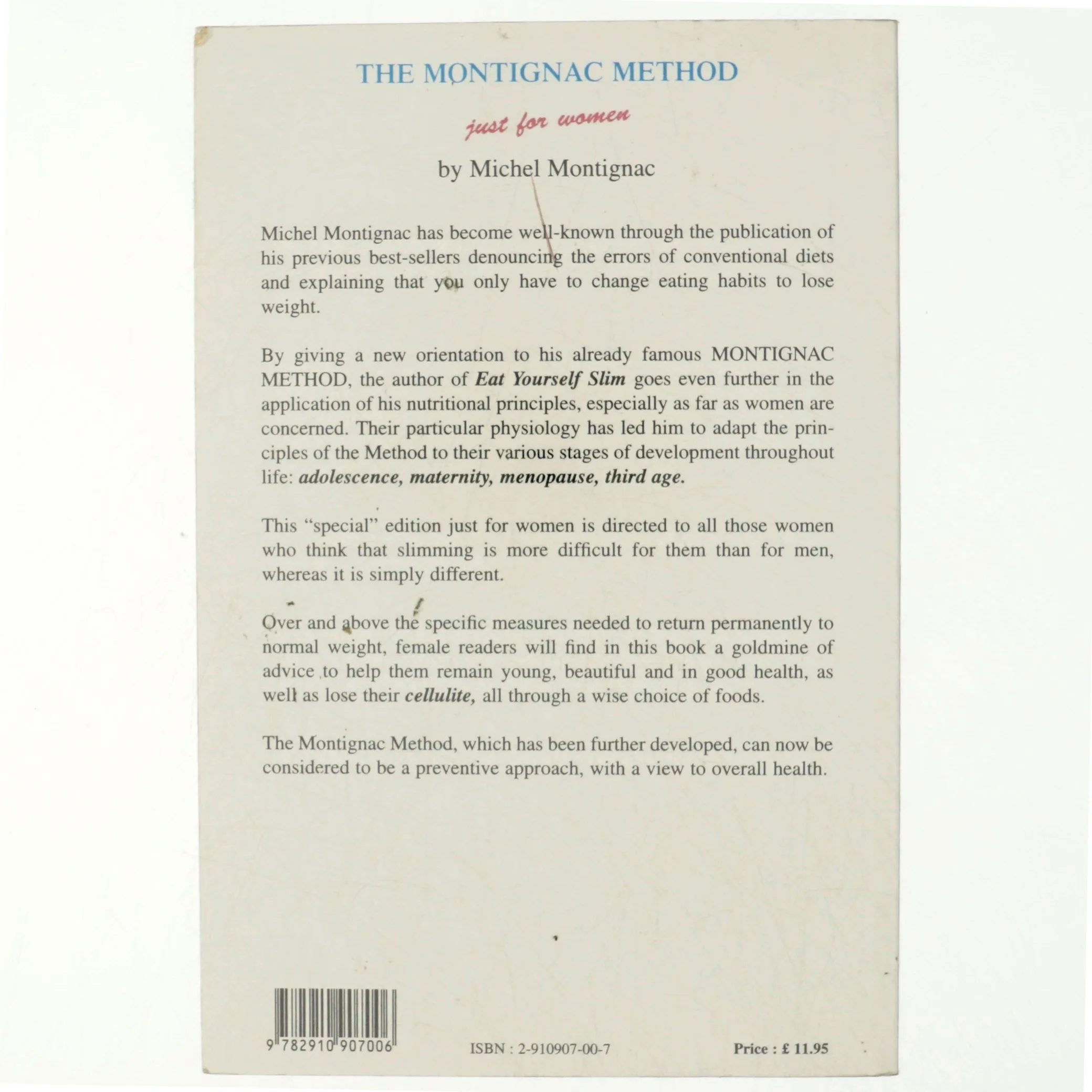 The Montignac Method Just for Women af Michel Montignac (Bog)