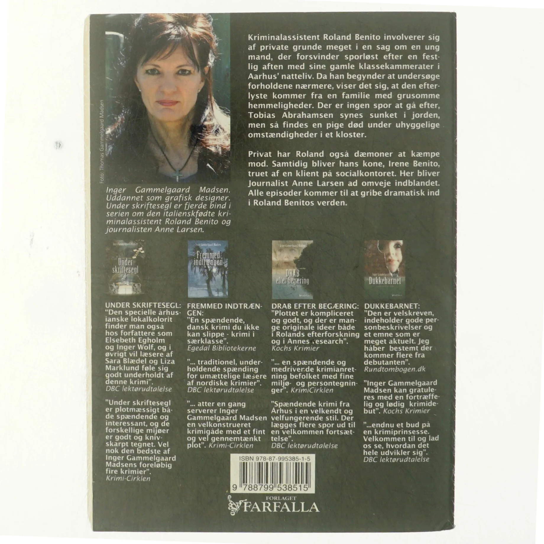 Under skriftesegl : kriminalroman af Inger Gammelgaard Madsen (Bog)