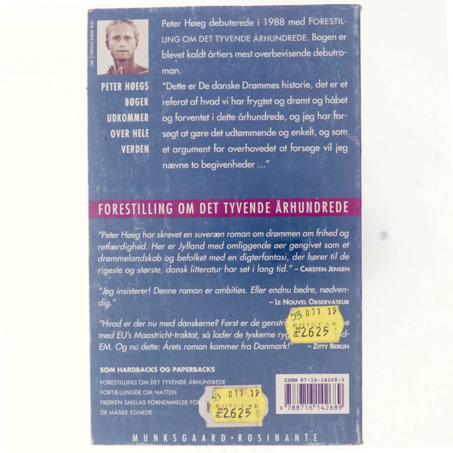 Forestilling om det tyvende århundrede : roman af Peter Høeg (f. 1957-05-17) (Bog)