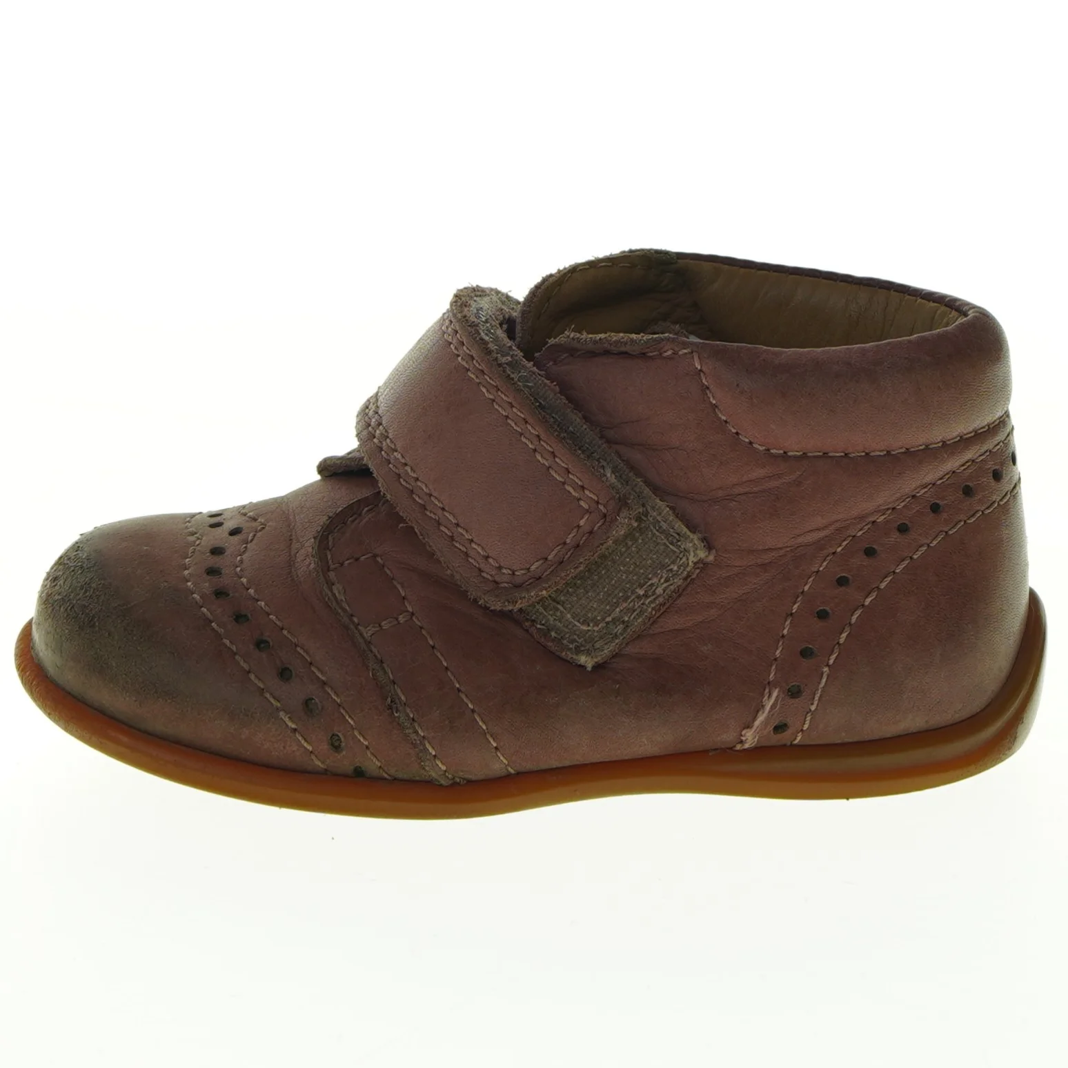 Rosa børne lædersko