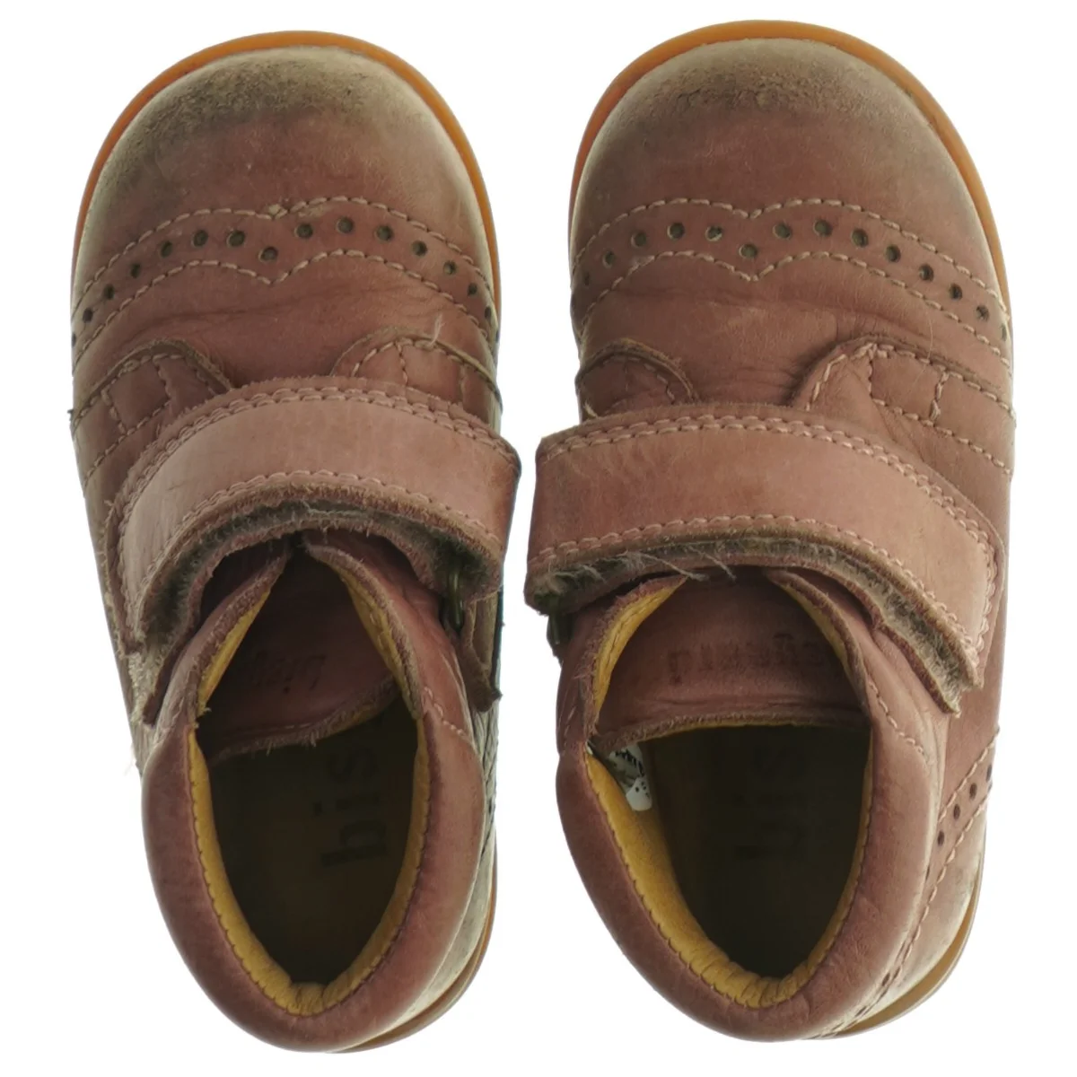 Rosa børne lædersko