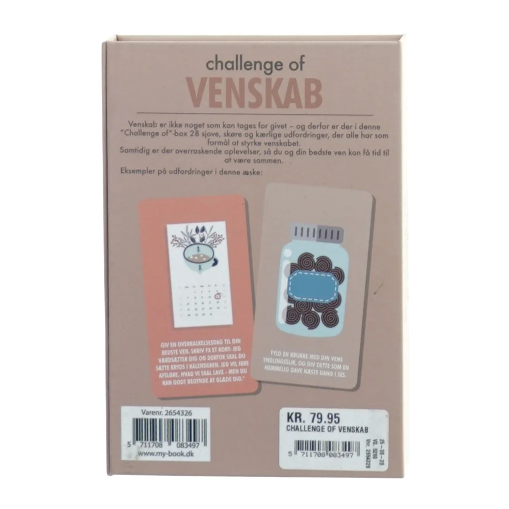 NYT Challenge of venskab spil fra My Book (str. 11 x 16 x 3 cm)