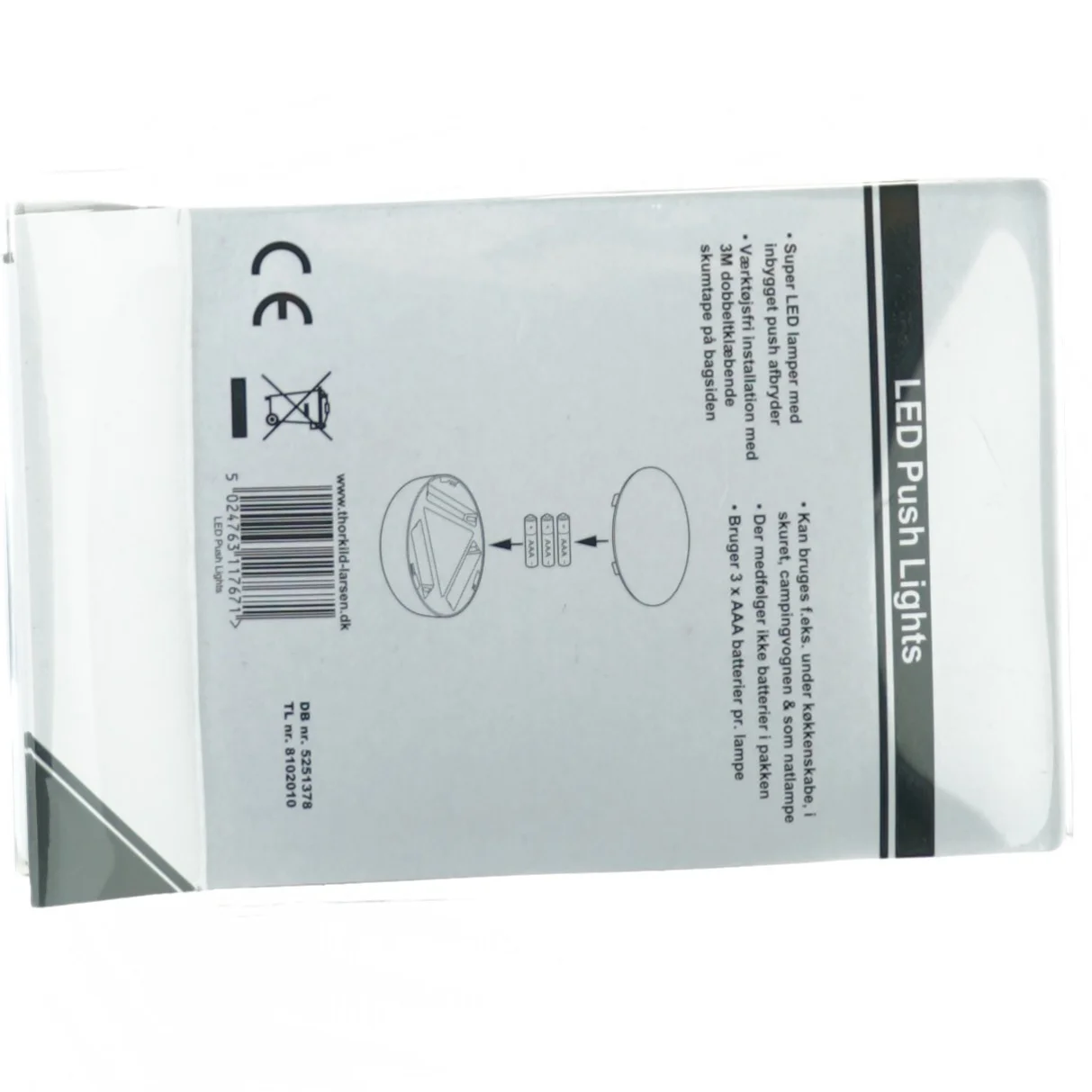 Led push lights (3-pak) fra Thorkild Larsen (str. 25 x 18 cm)