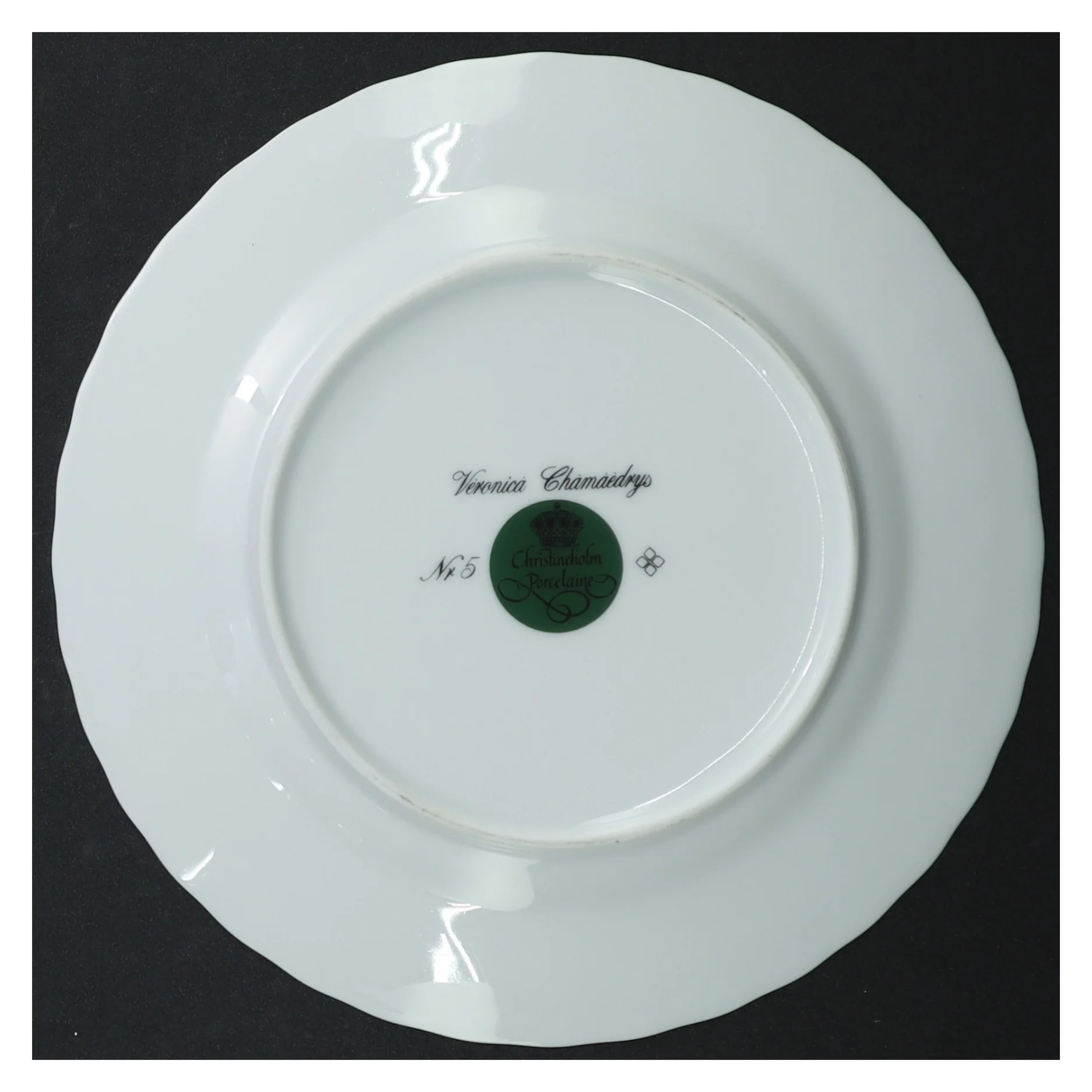 Tallerkener (6 stk) fra Christineholm Porcelaine (str. Ø 19,5 cm)