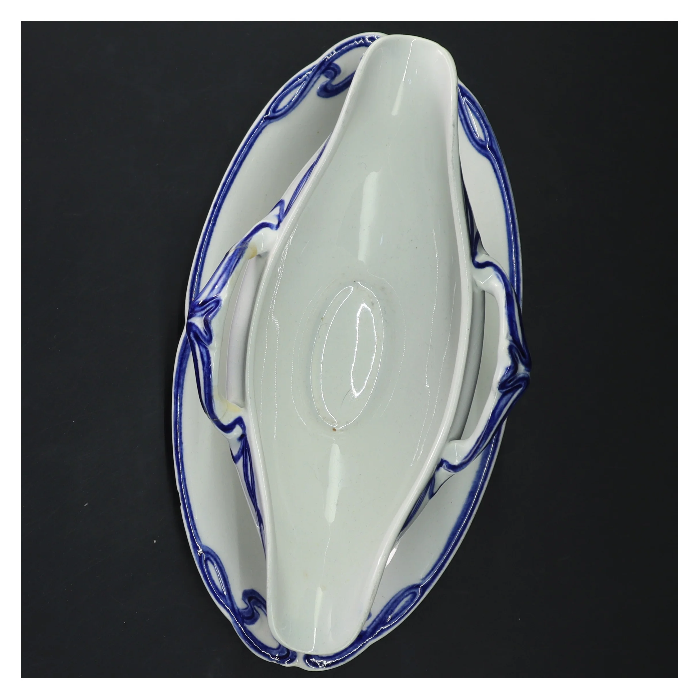 Blå Olga Sovseskål villeroy & boch (str. 25x13x10 cm)