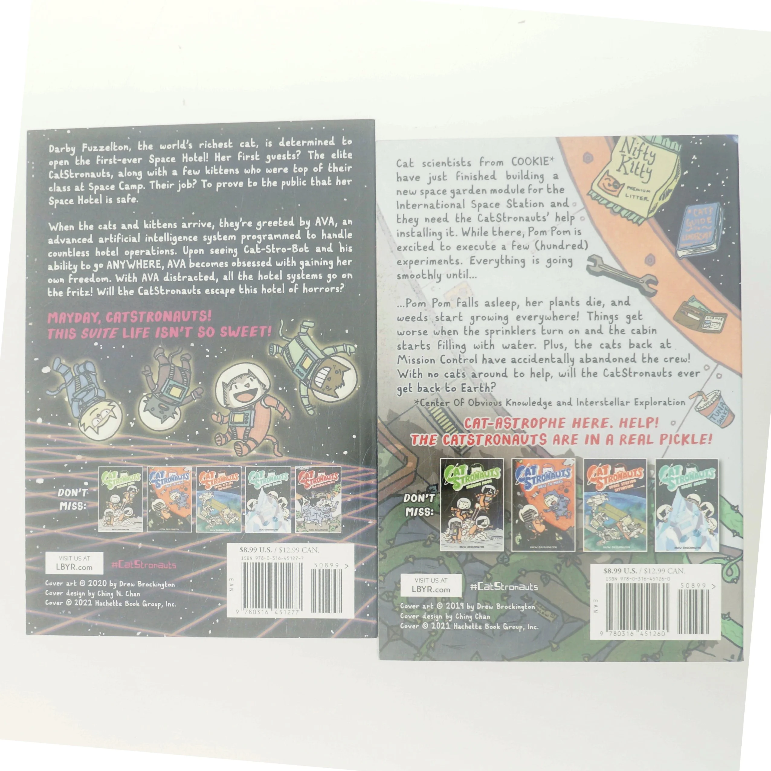 NYE CatStronauts: Bind 5 og 6 Slapdash Science og Digital Disaster af Drew Brockington (Bog)