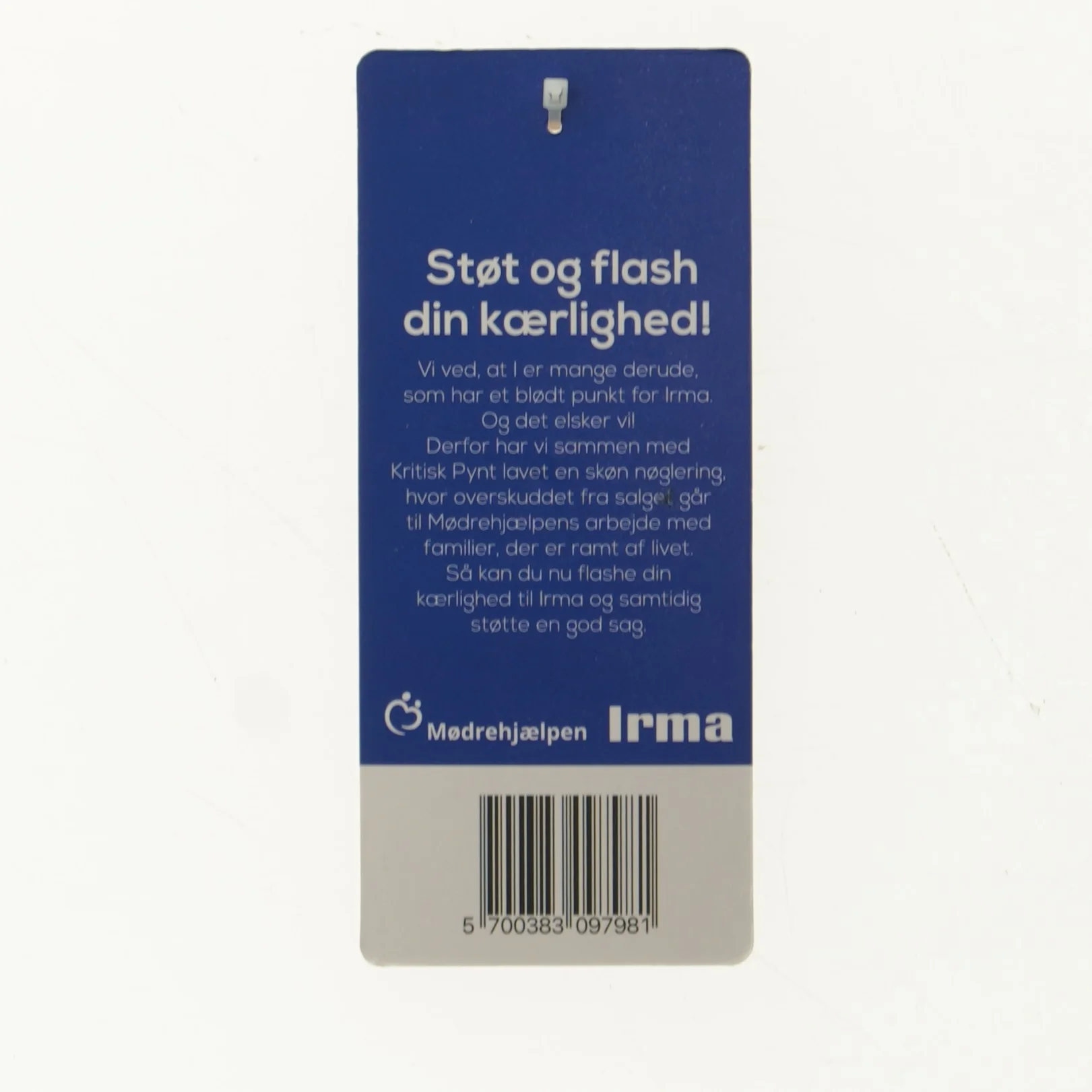 NY Irma nøglering fra Irma og Kritisk Pynt (str. 14 x 6 cm)