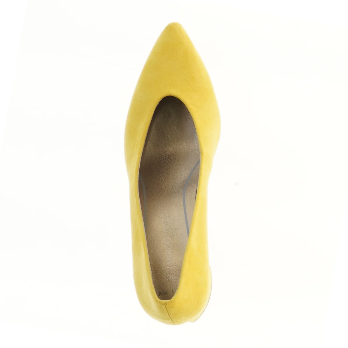 Gule høje hæle i størrelse 38 fra Marco Tozzi (str. 38 )