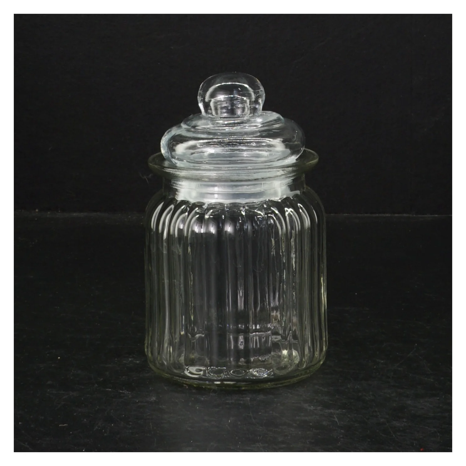 Glas med låg, 2 stk (str. 13 cm. 2 styk)