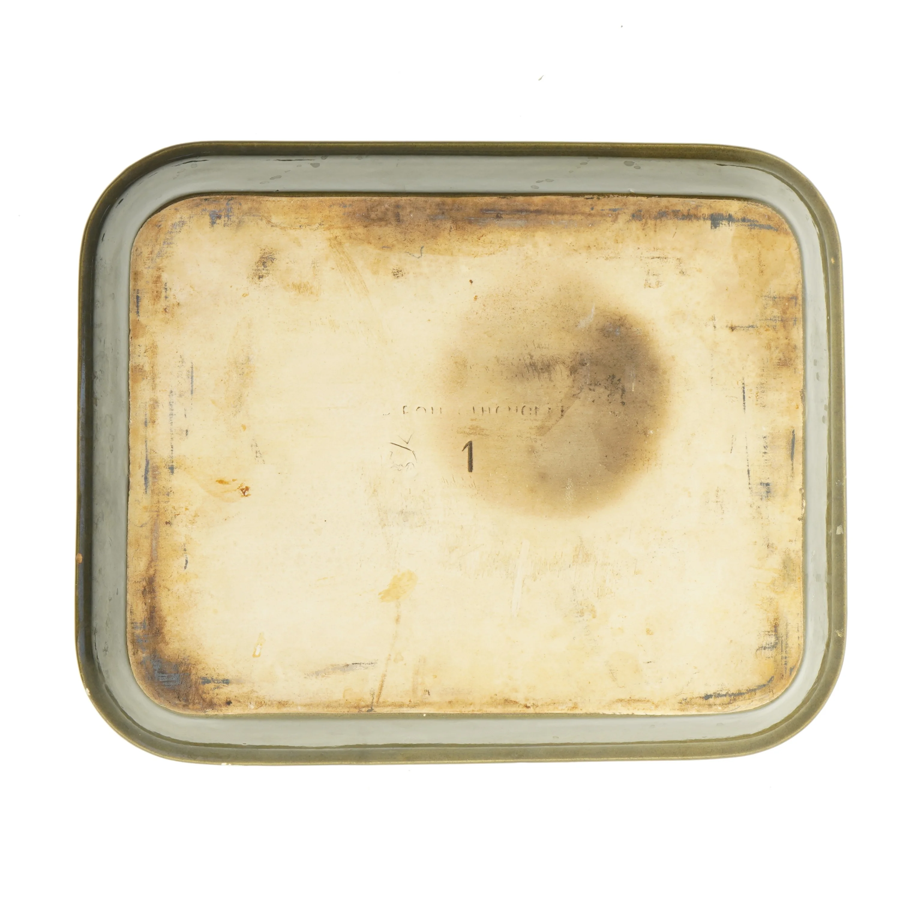 Emaljeret bagefad (str. 36x29 cm)