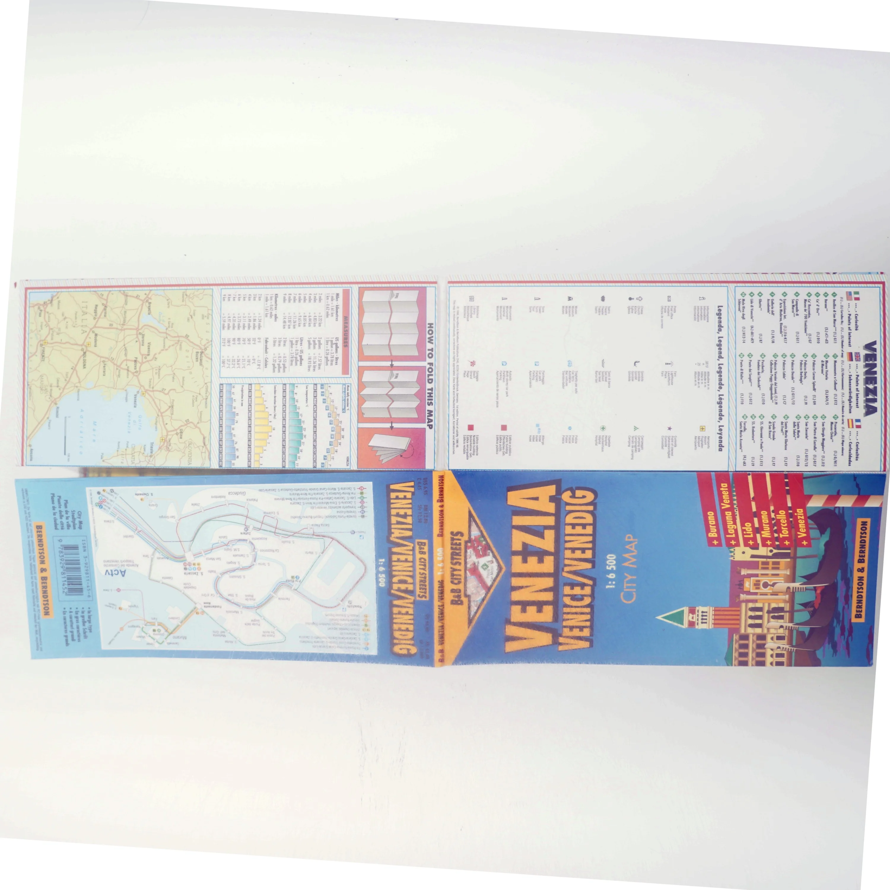 Venedig Bykort fra Berndtson & Berndtson