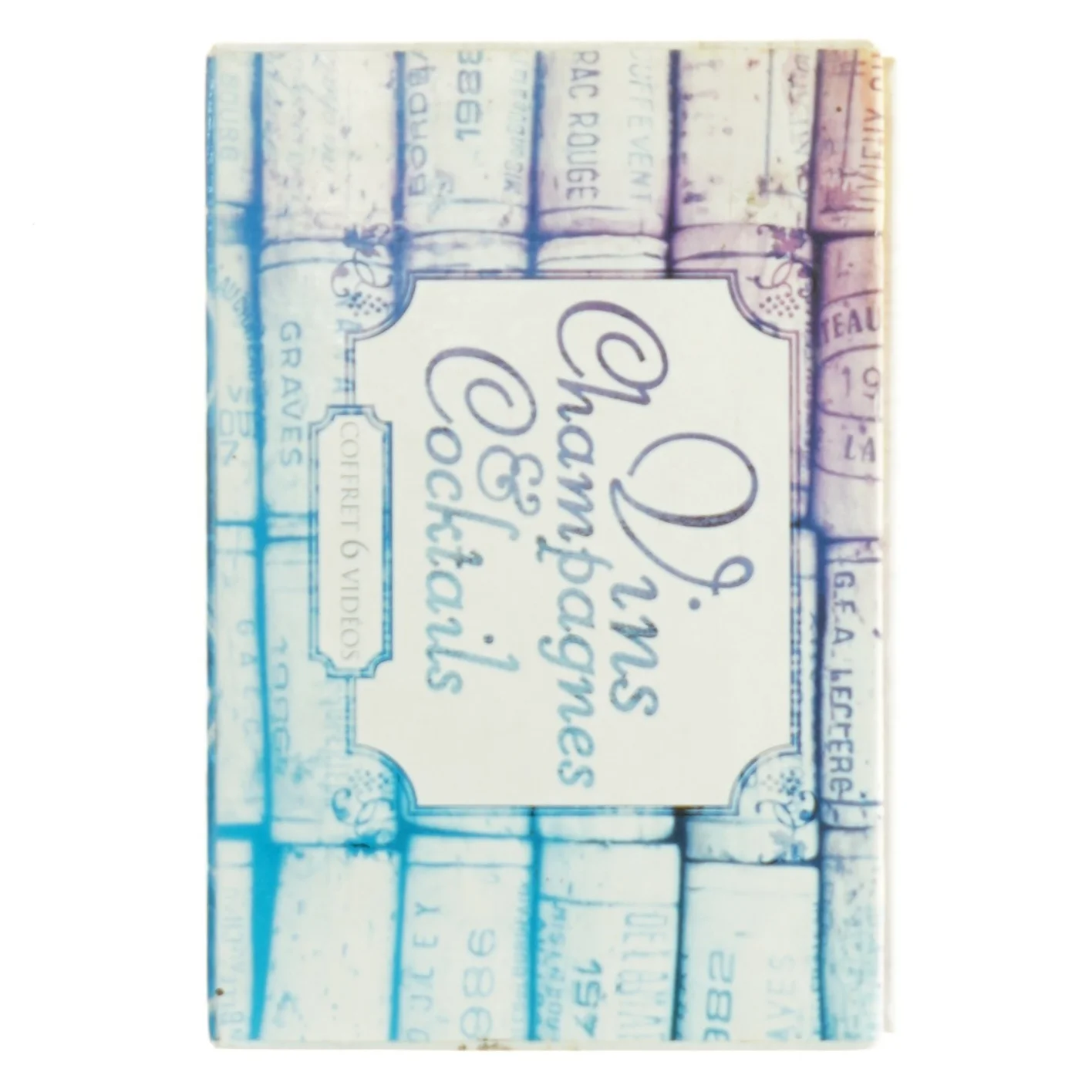 Samling af VHS-bånd med trækasse, Vins, Champagnes & Cocktails