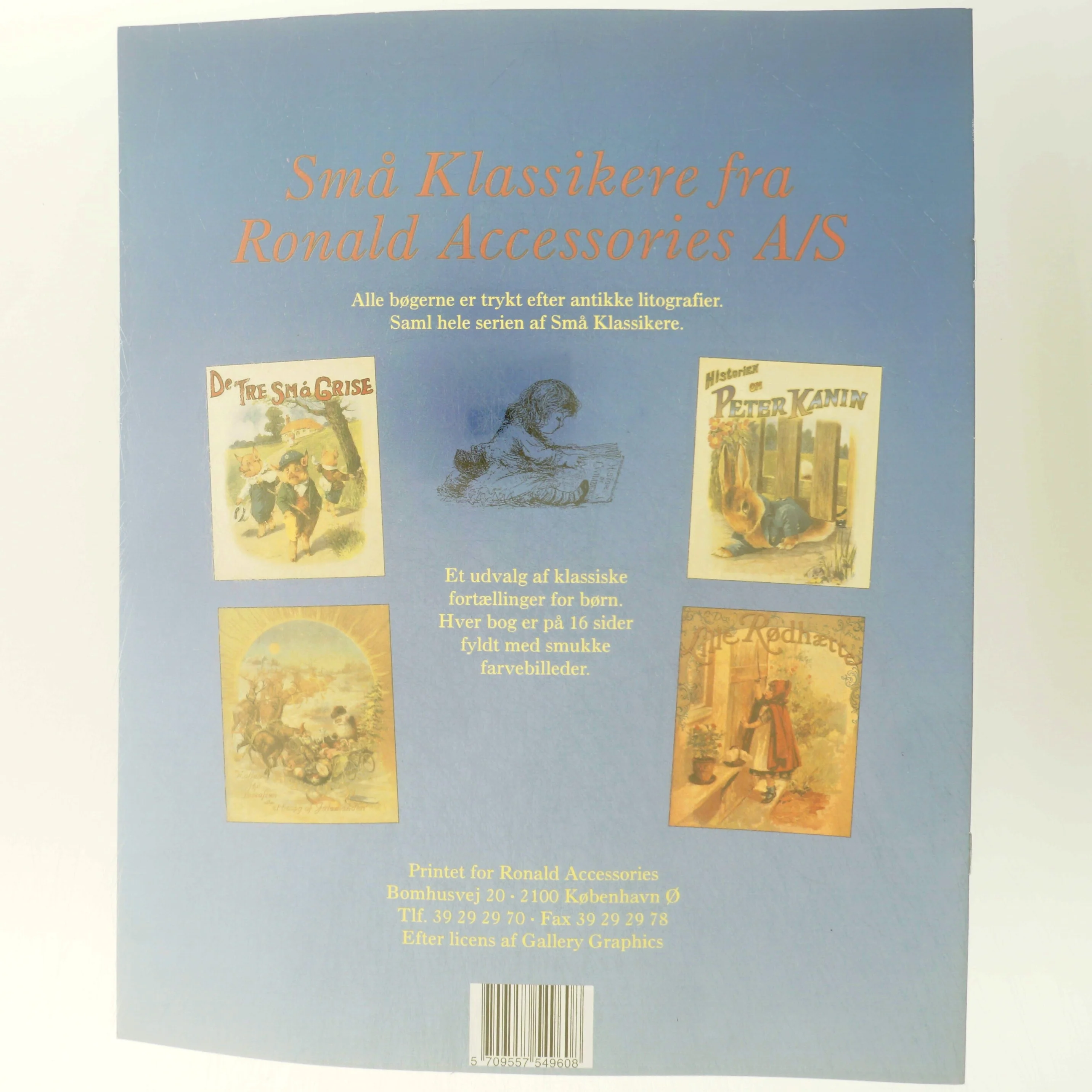 Samling af 'Små Klassikere' børnebøger fra Ronald Accessories A/S