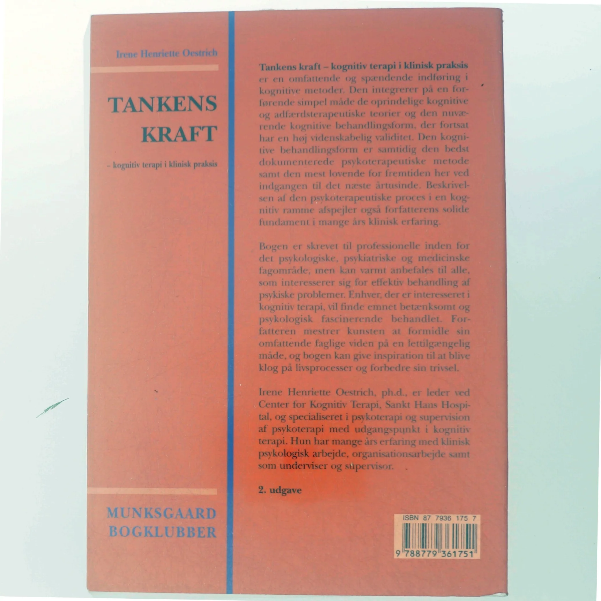 Tankens kraft : kognitiv terapi i klinisk praksis af Irene Henriette Oestrich (Bog)