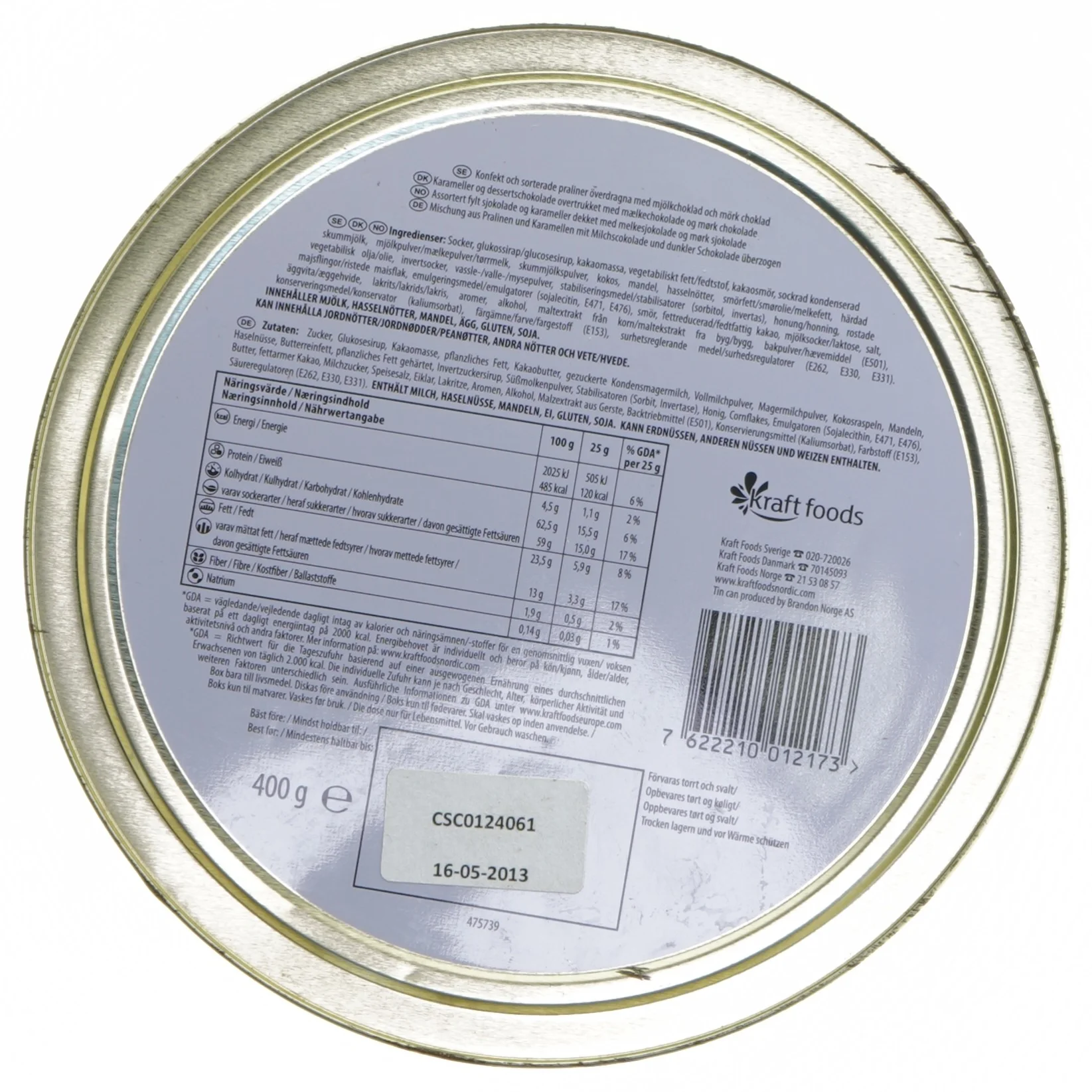 Twist metaldåse fra Twist (str. Ø 19,5 cm længde 8 cm)