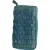 Blå læderpung fra Adax (str. 19 x 10 cm)