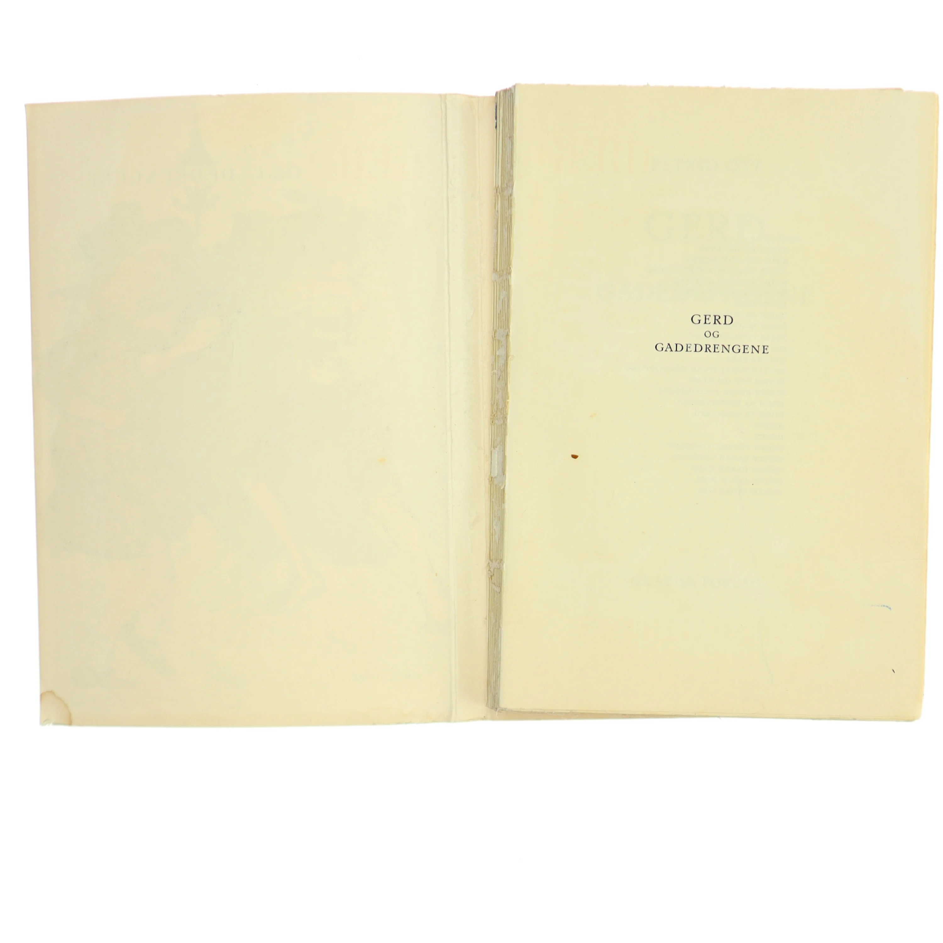 Gerd og gadegdrengene bog