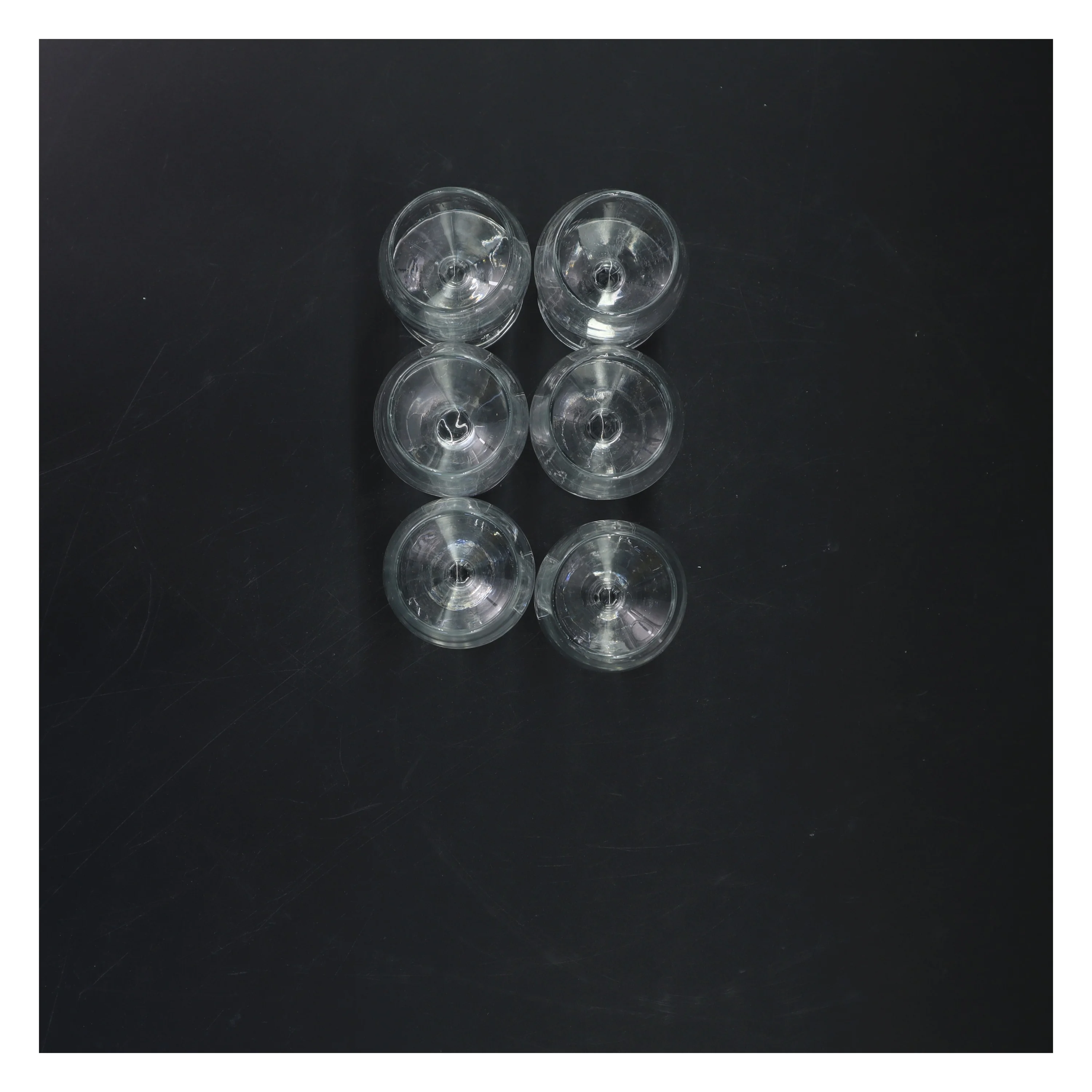 Sæt med 6 små glas (str. 10 cm. 6 styk)