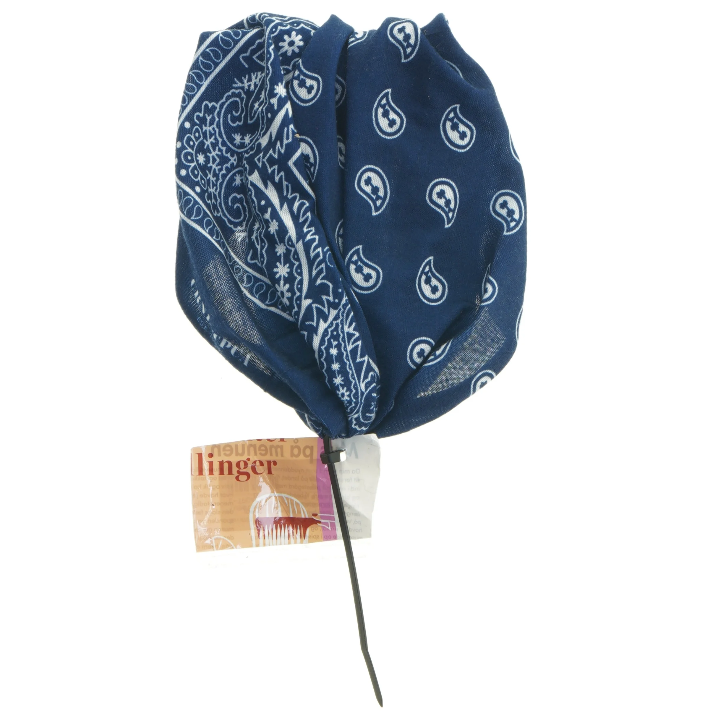 Blåt tørklæde (str. Ø 20 cm)