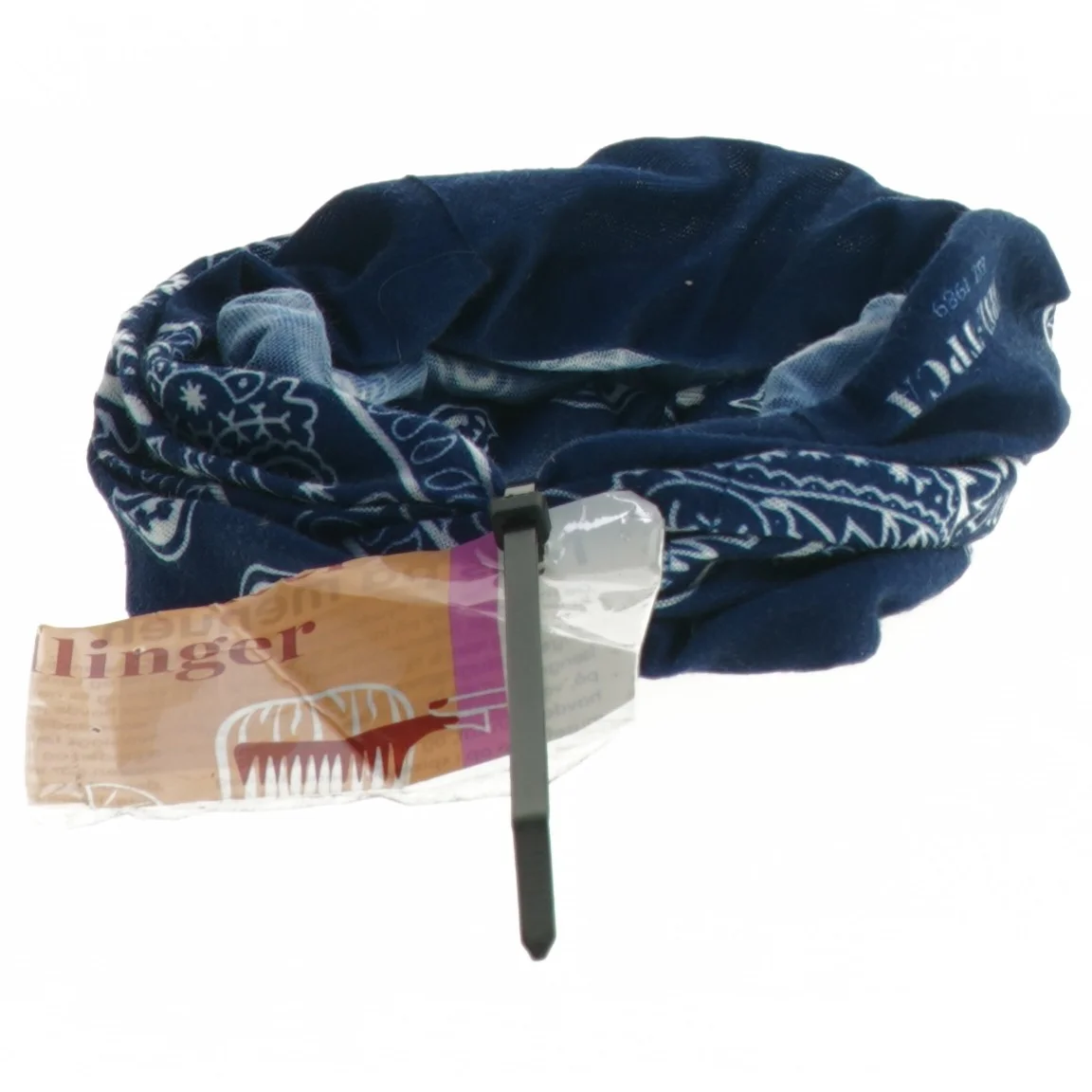 Blåt tørklæde (str. Ø 20 cm)