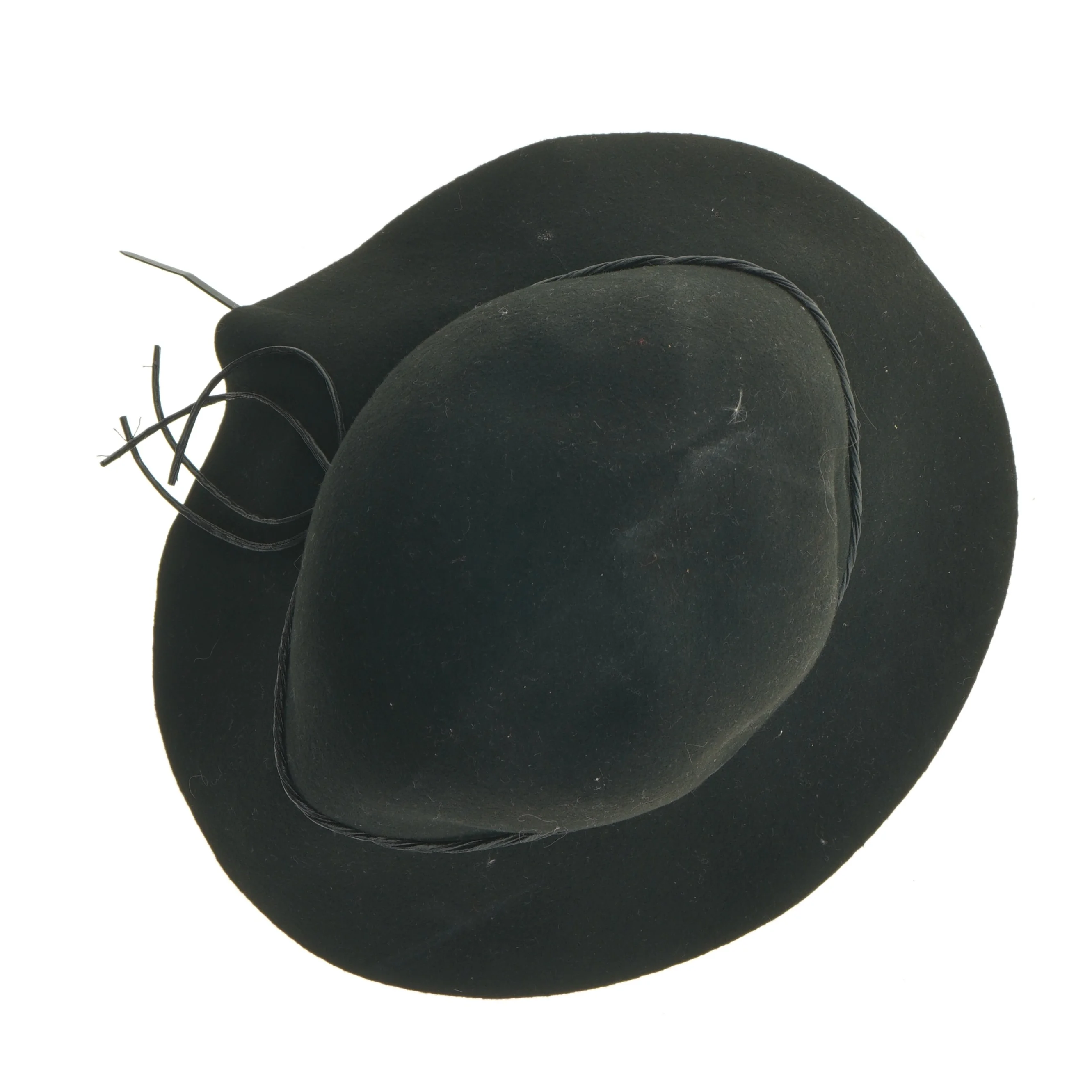 Sort filthat med bånd fra Wannabes (str. Ø 18 cm)