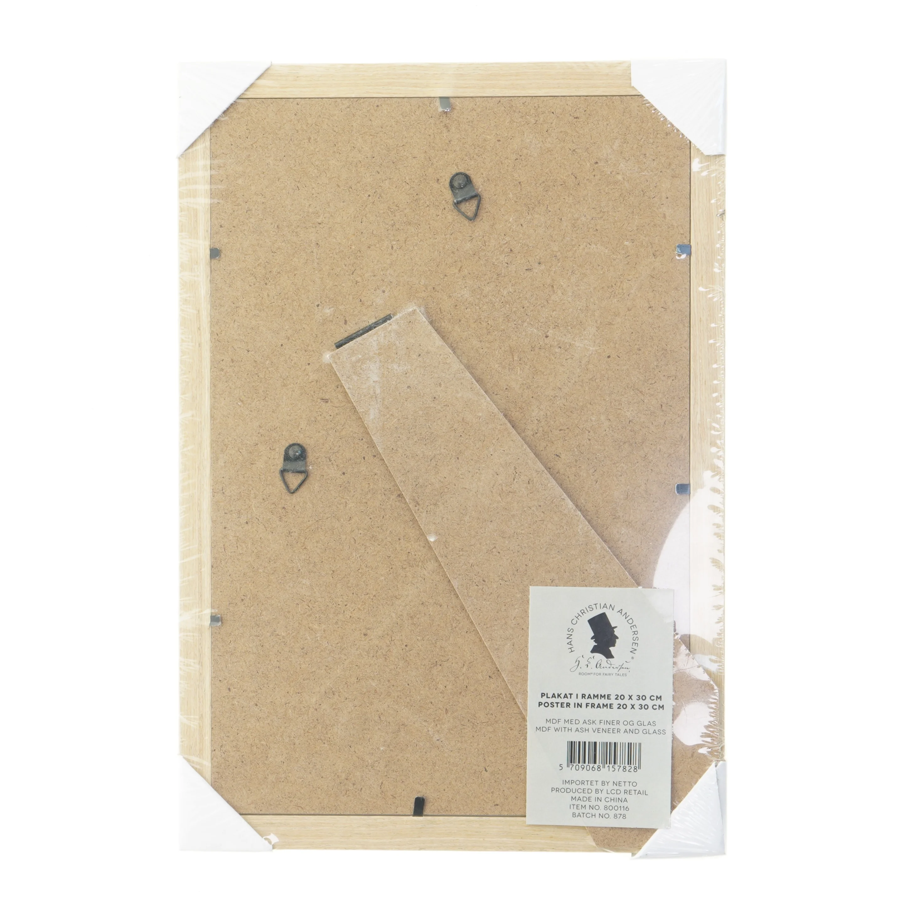 Tommelise plakat i ramme (str. 20x30 cm)