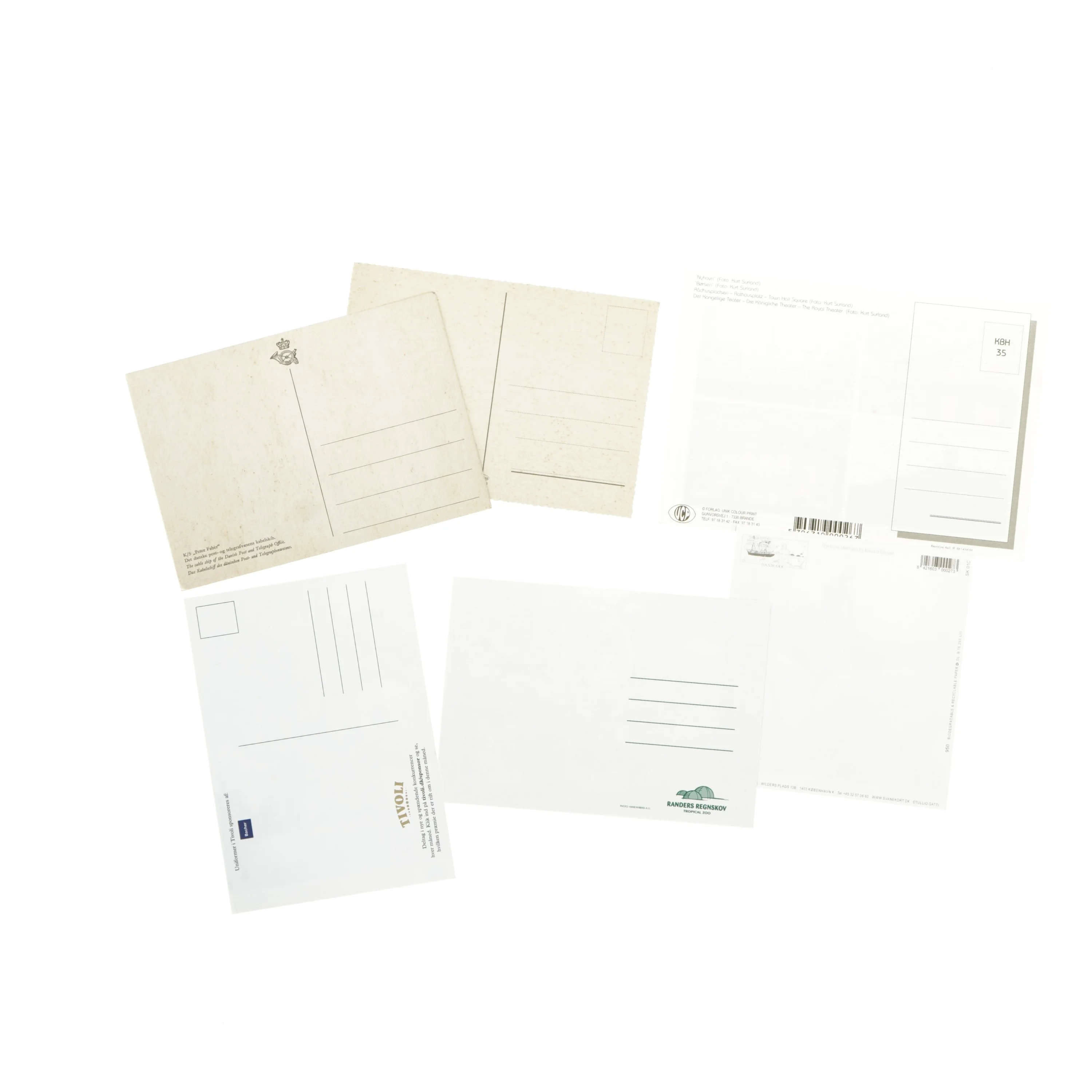 Sæt med postkort (str. 6 stk cm)