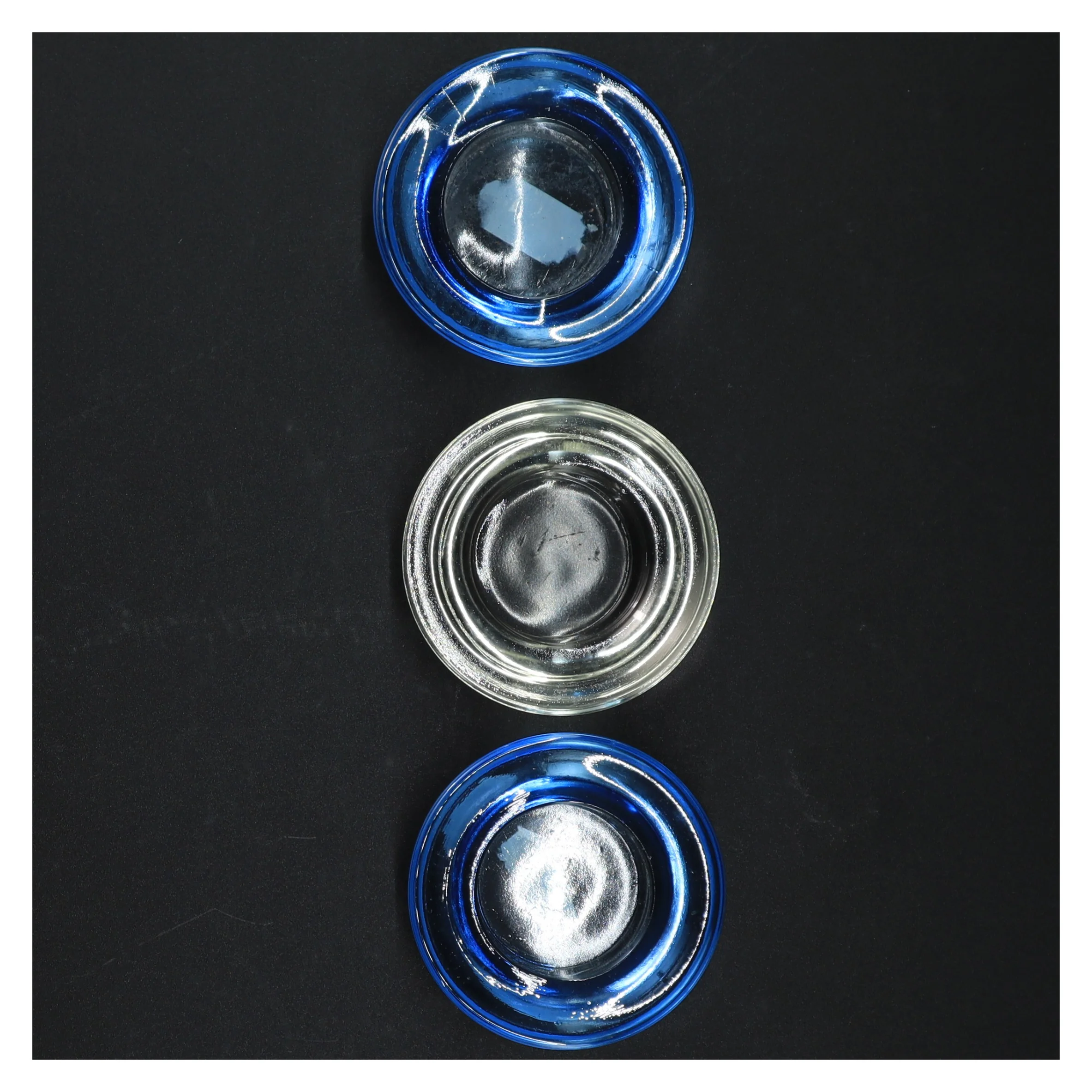 Glas stearinlys holder fra IKEA (str. Ø 8 cm)