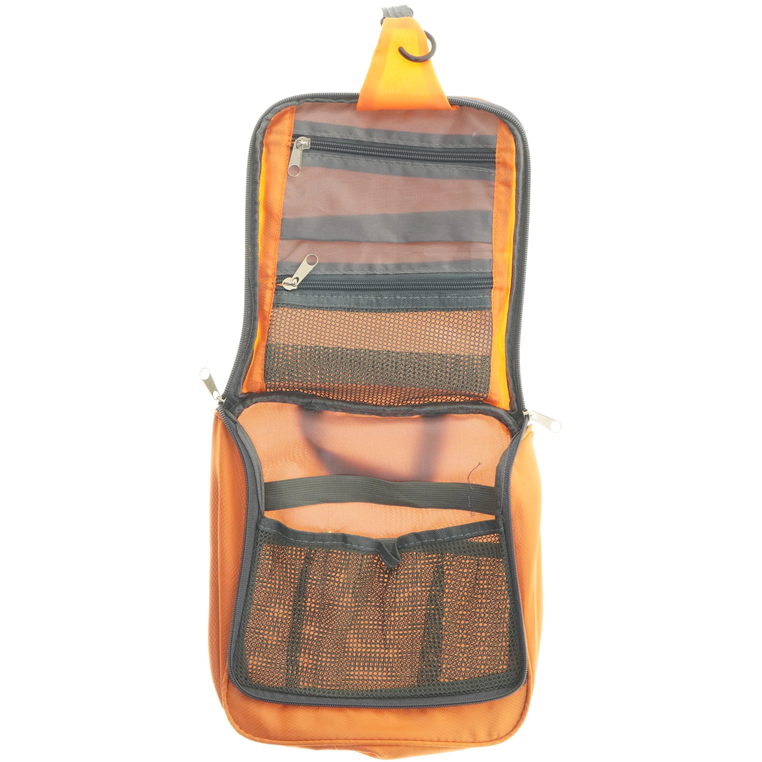 Toilettaske i orange fra Travel Check (str. 26x23 cm)