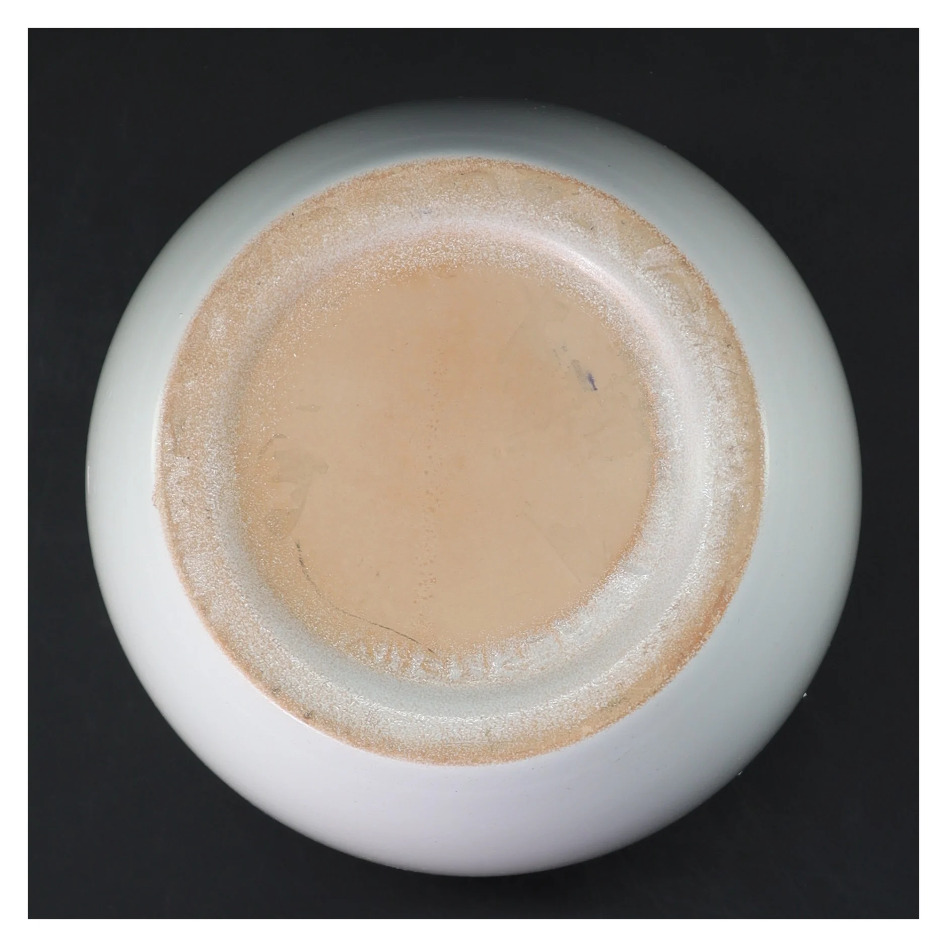 Hvid keramisk vase 16 cm (str. Ø 16 cm længde 16 cm)