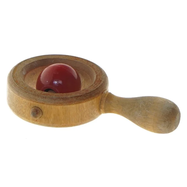 Trælegetøj rangle med kugle (str. 10 cm)