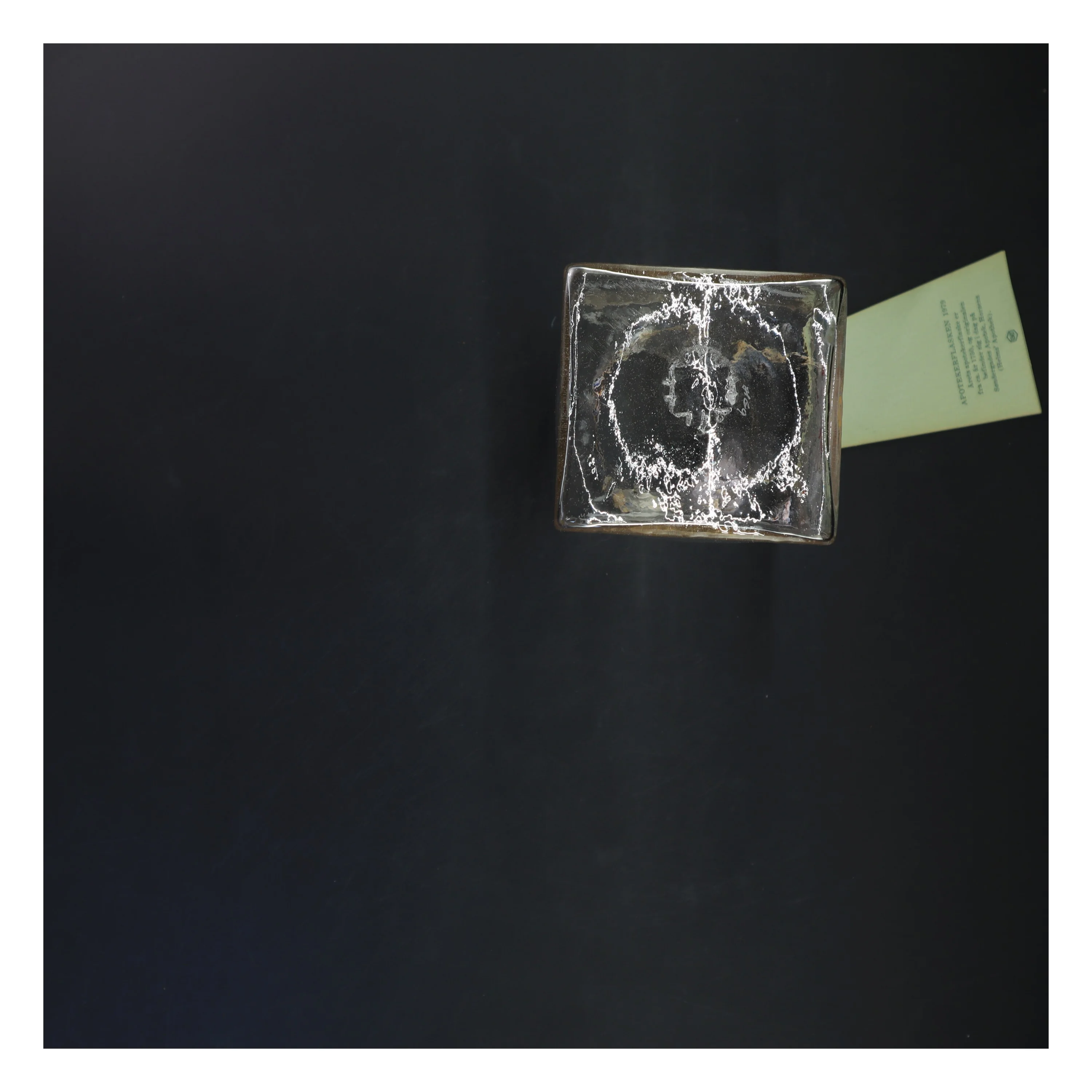 Vintage Apotekerflaske fra Helms Apothek (str. 22x9x10 cm)