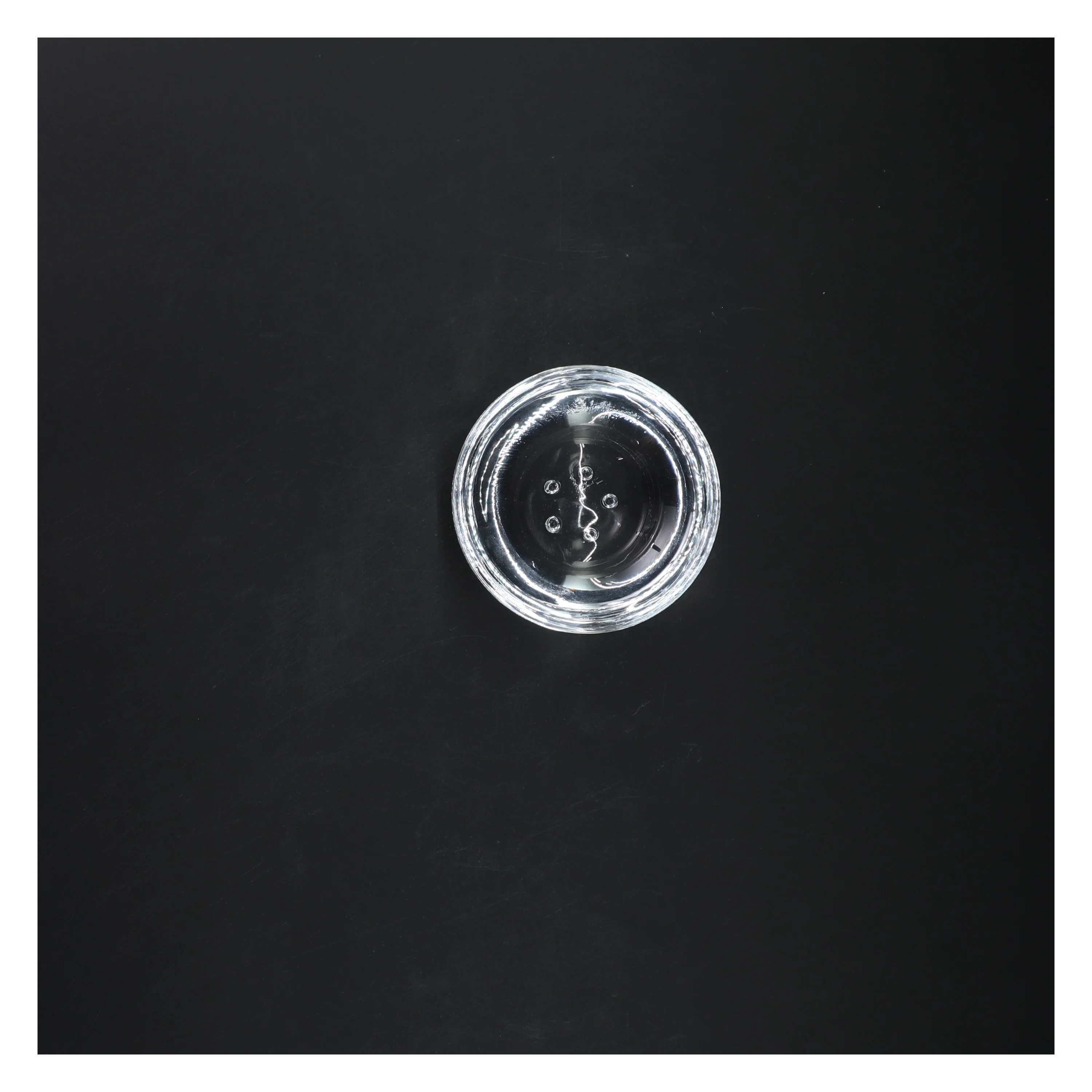 Glas lysestage fra Iittala (str. Ø 9,2 cm)