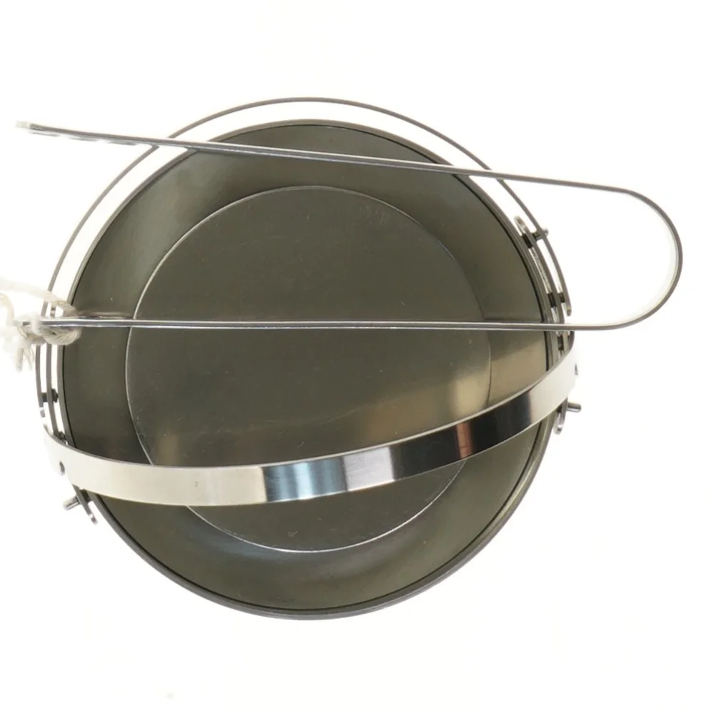 Stekton isspand med låg og istang (str. Ø 13 cm højde 11 cm)