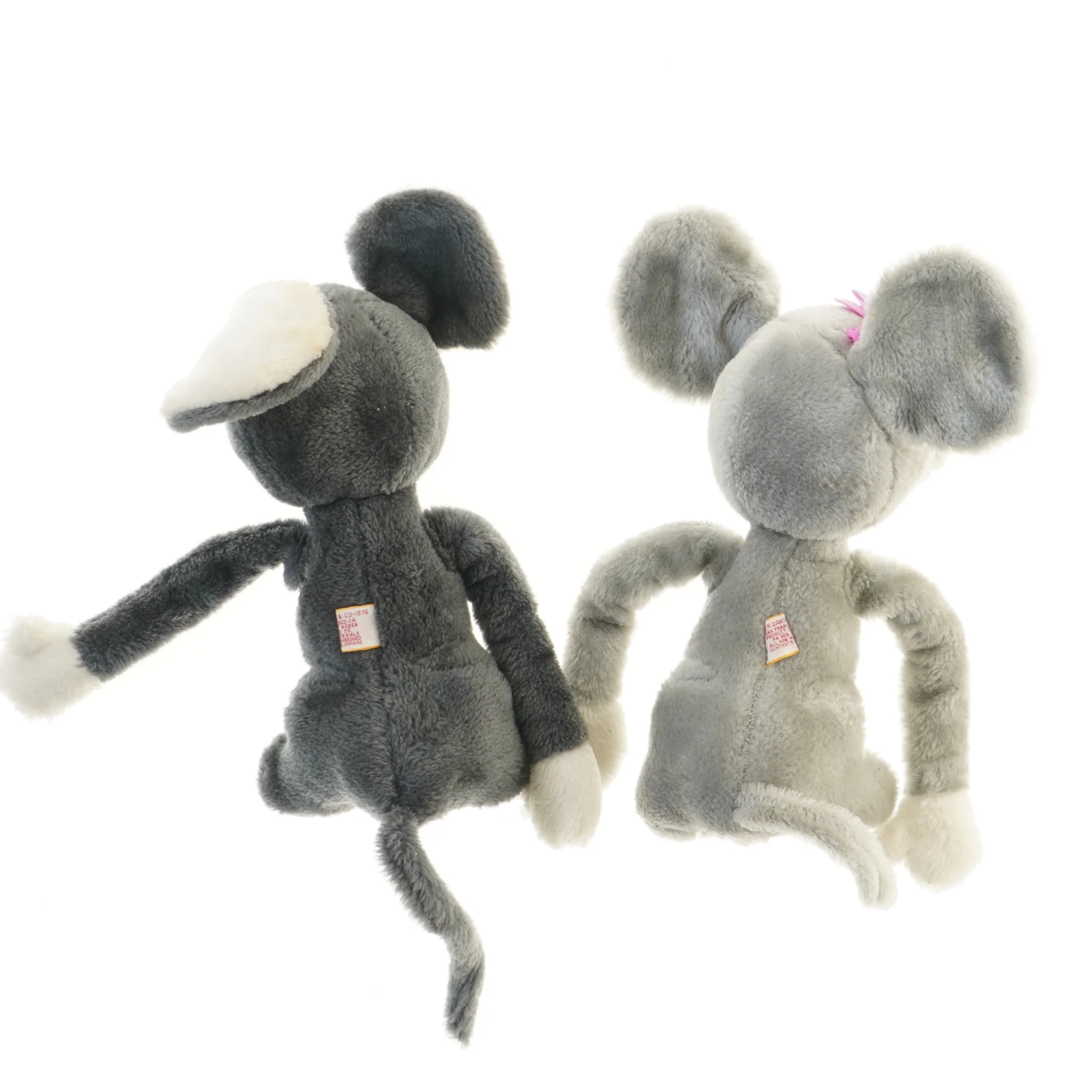 To plysdyr mus (str. 25 cm)