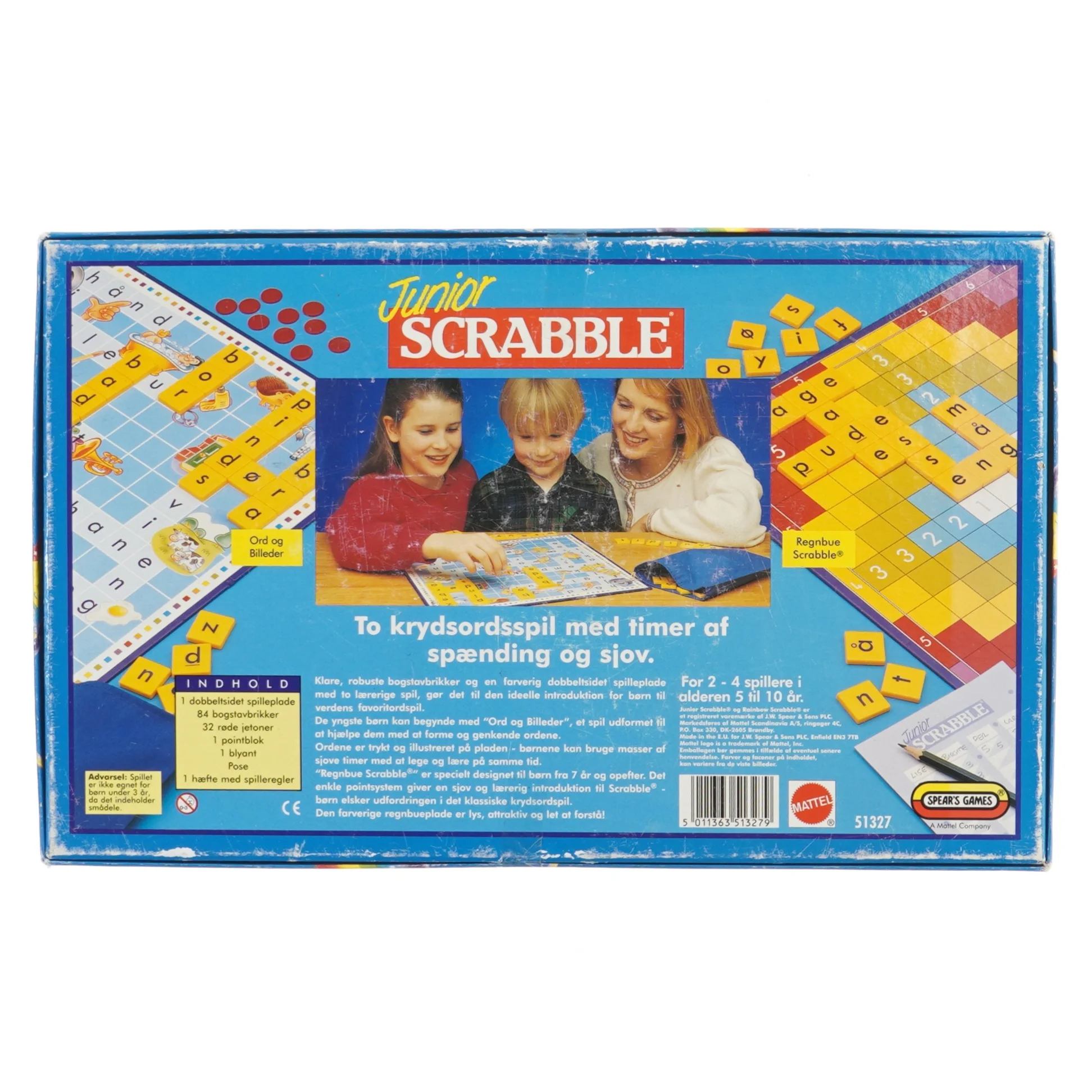 Junior Scrabble spil fra Spears Games (str. 39x24 cm)