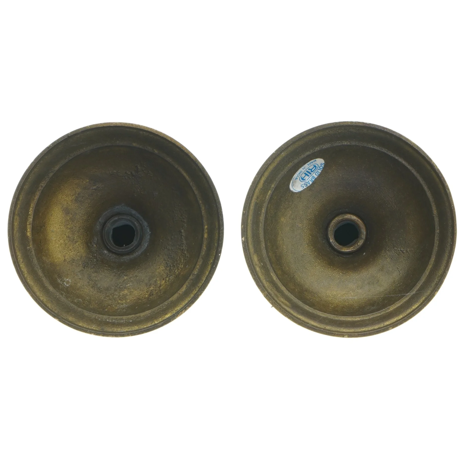 2 metal lysestager til kronelys (23 cm høje)