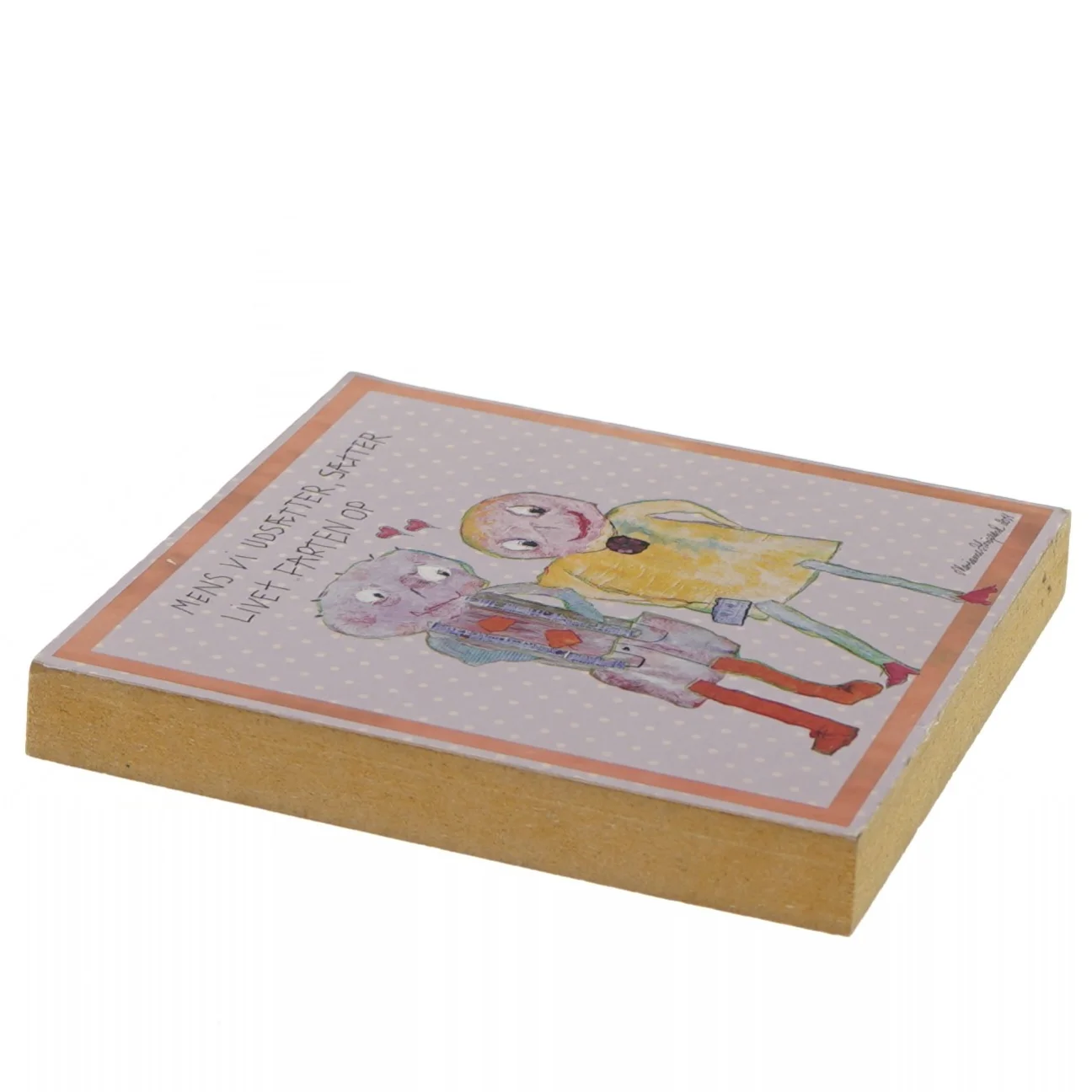 Kvadratisk billede med illustration (str. 14x14 cm)