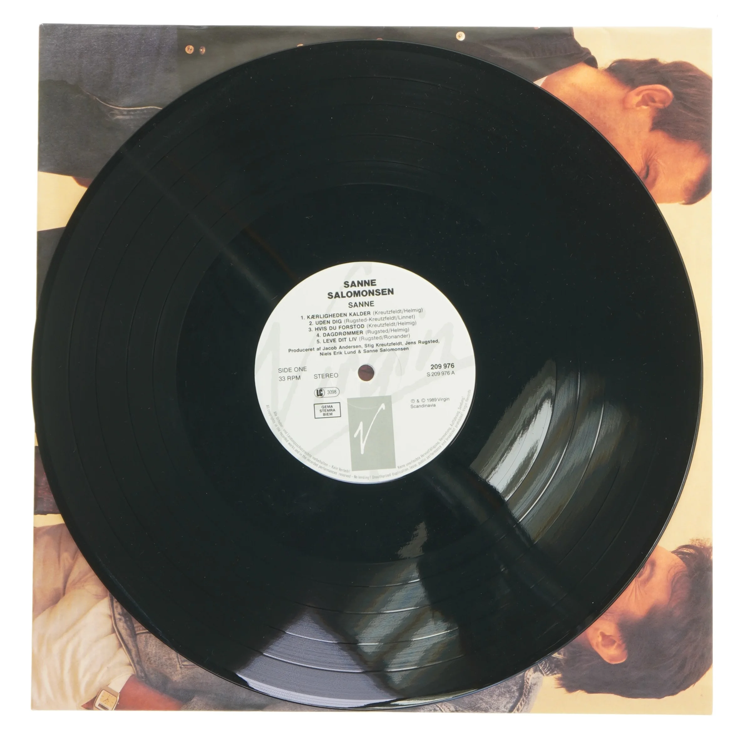 Sanne Salomonsen LP fra Virgin Records